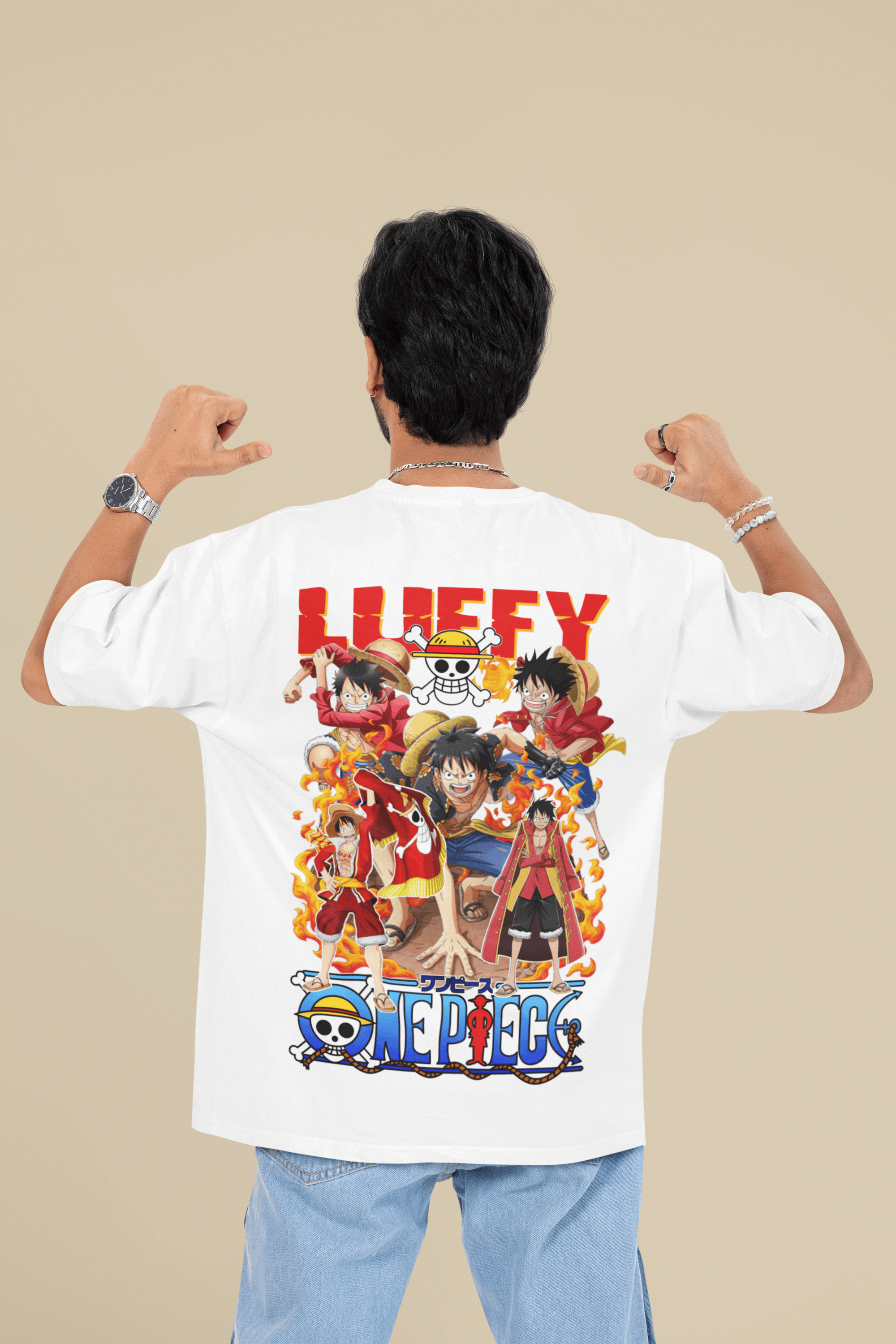 Luffy Evolution Oversized Tee