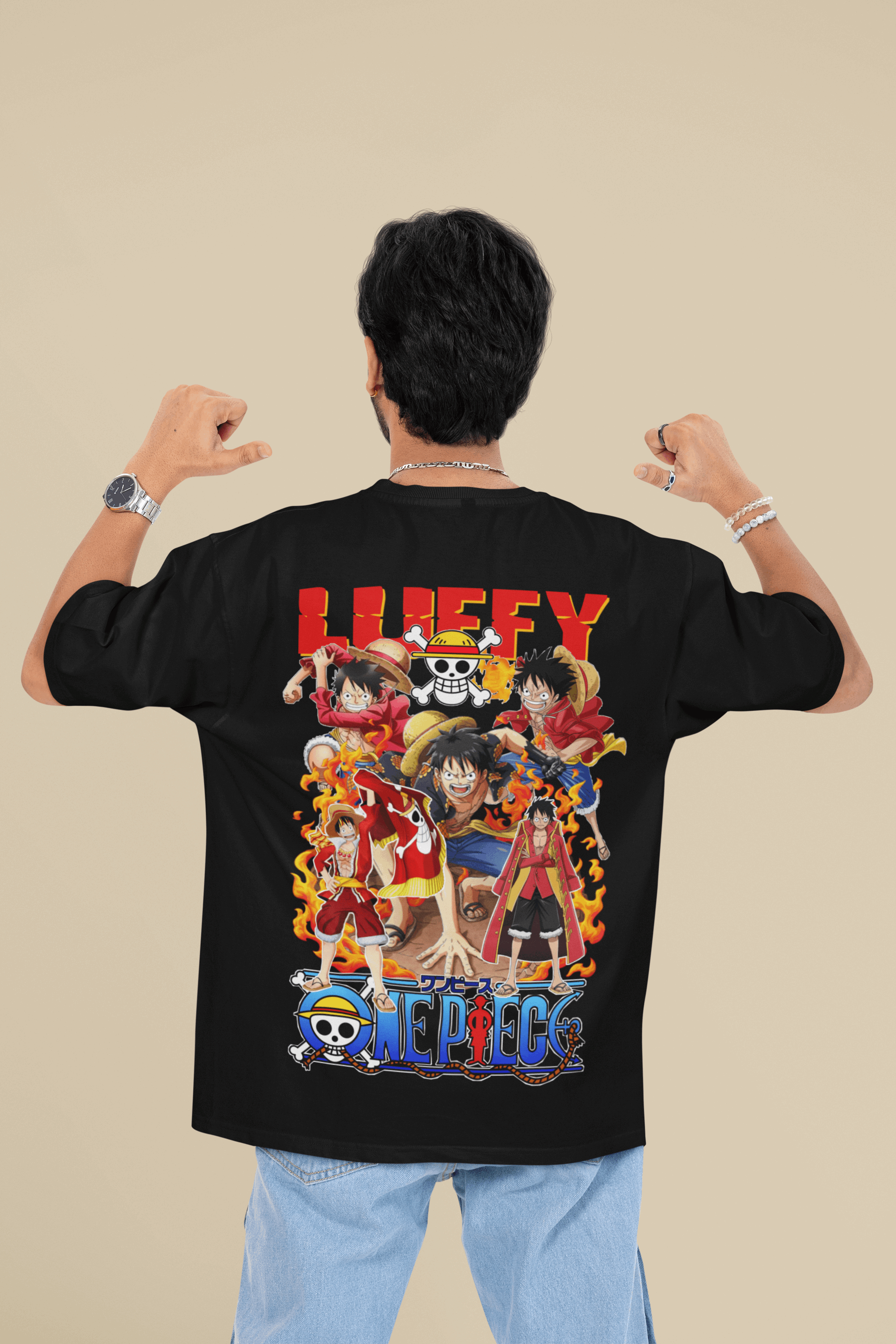 Luffy Evolution Oversized Tee