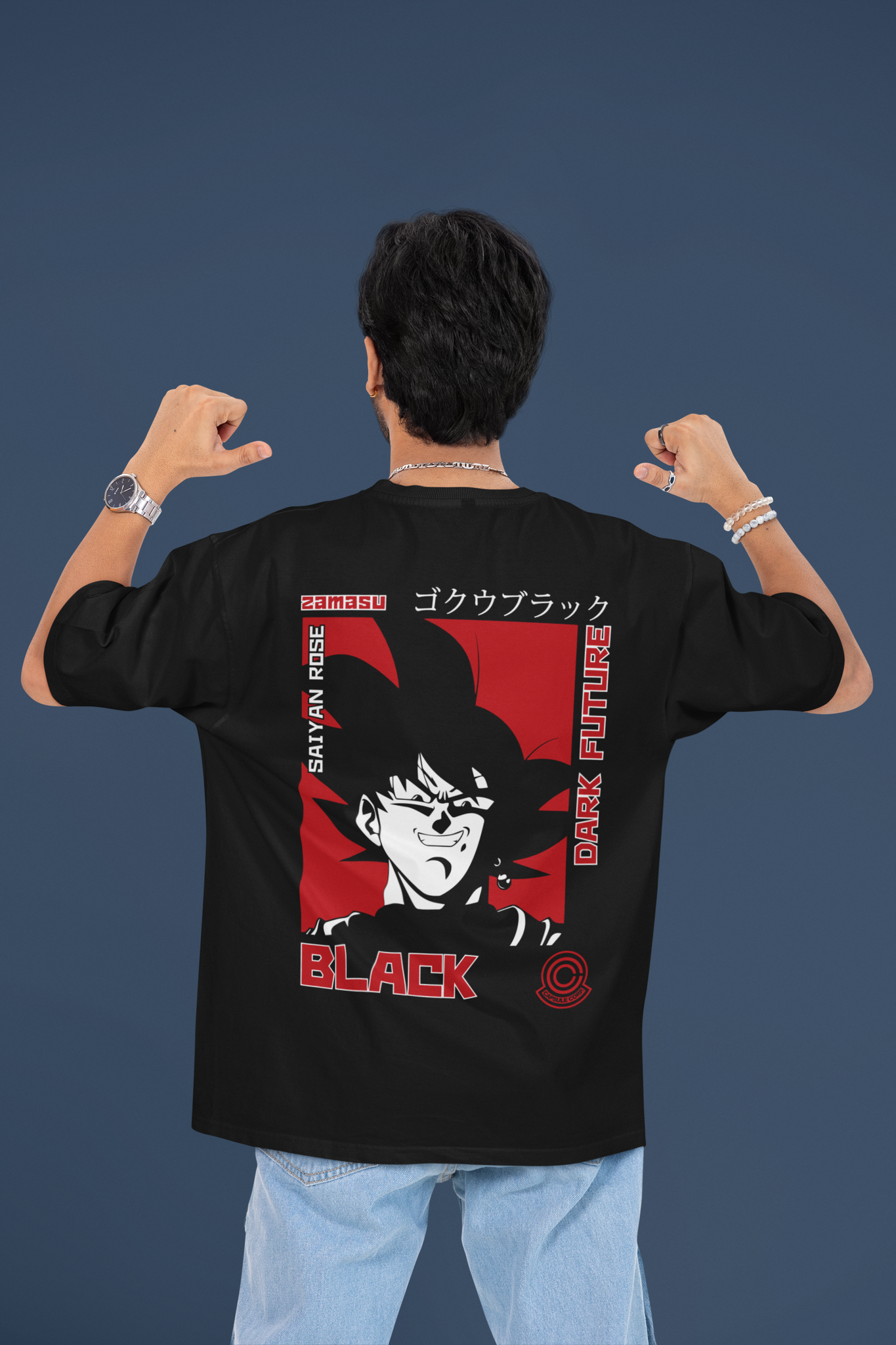 Enter the Dark Timeline Goku Black Tee | Mist & Cozy