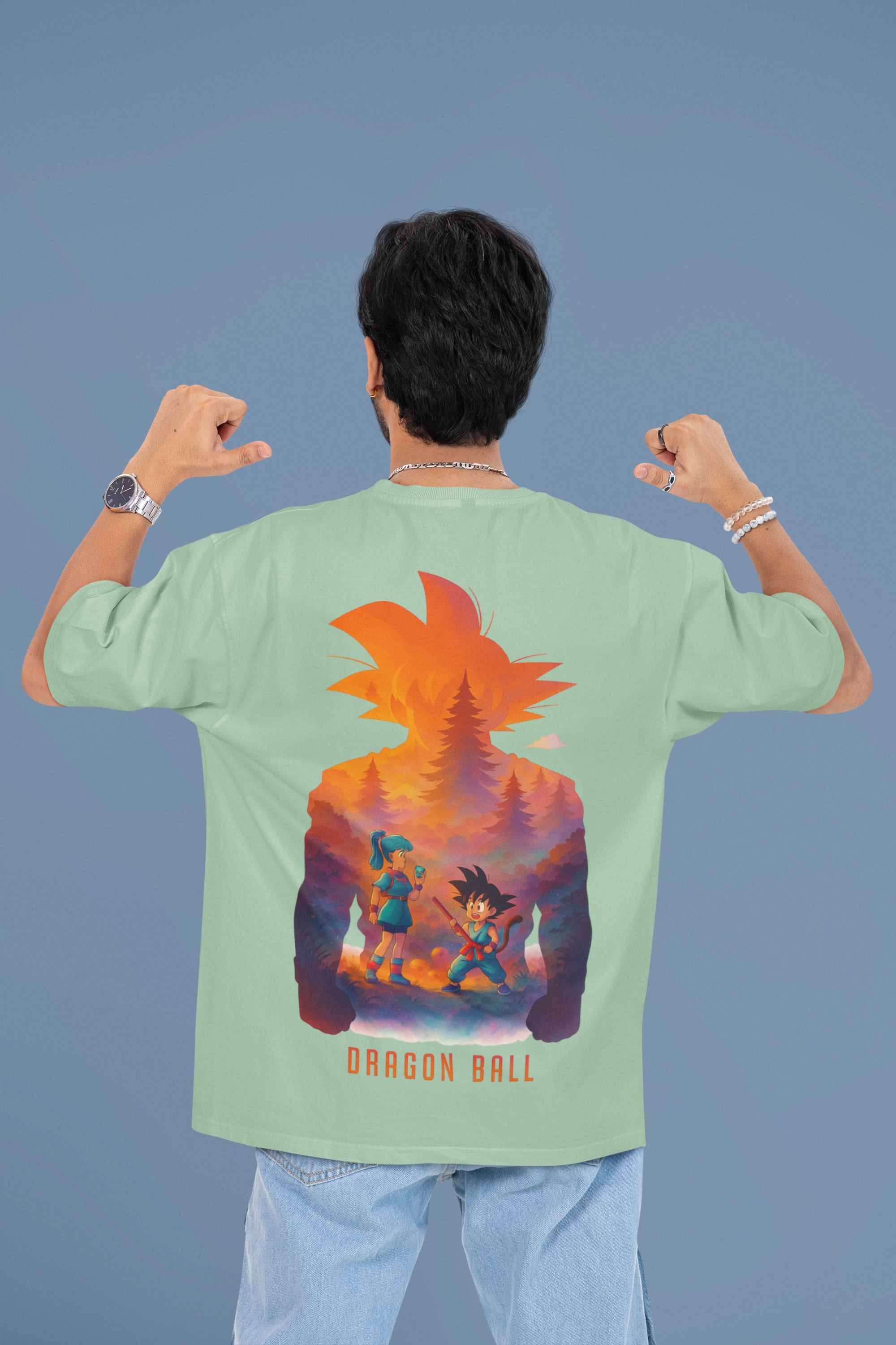 Legend Begins Dragon Ball Origins Oversized Tee | Mist & Cozy