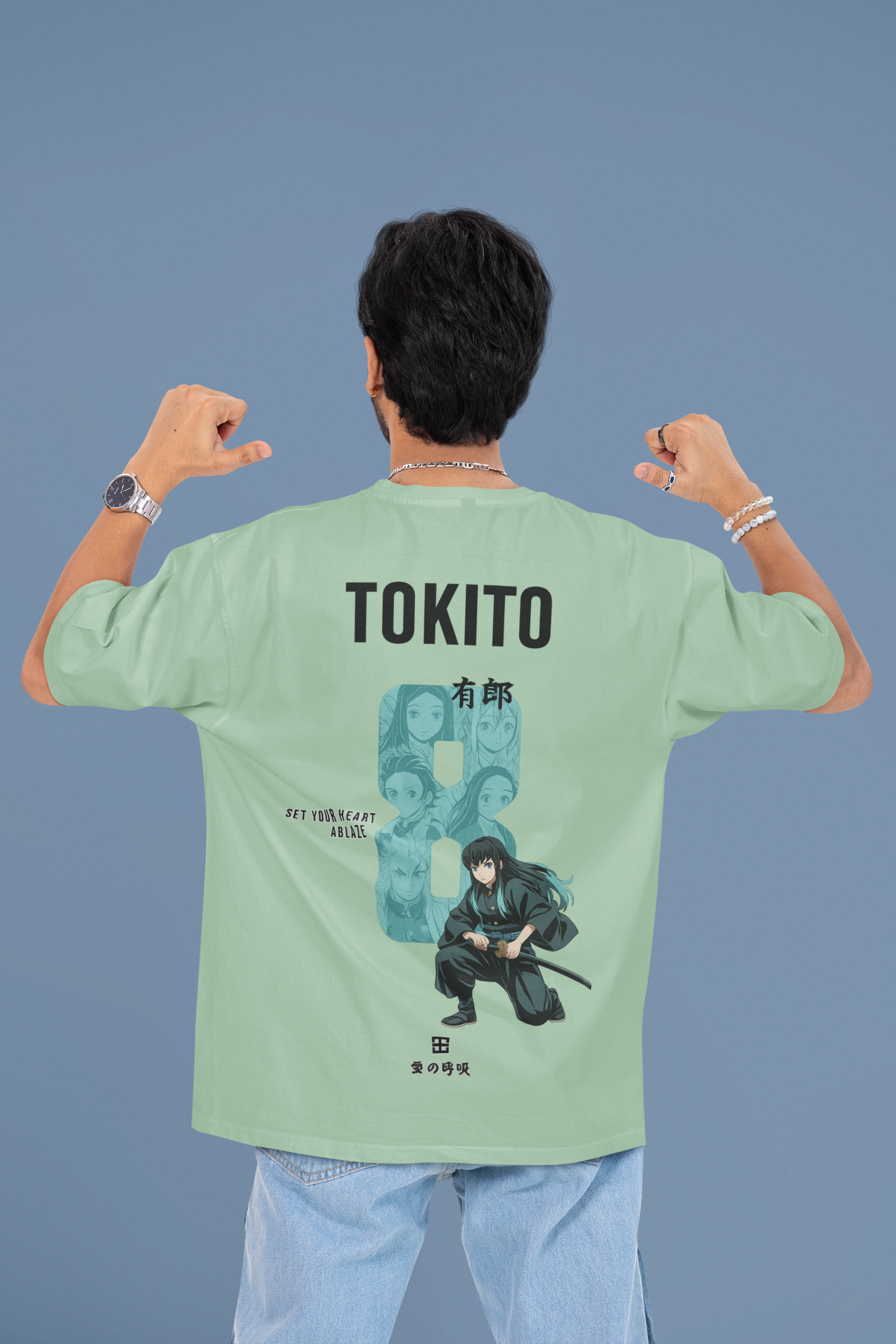 Mist Has a Memory Tokito Oversized Anime Tee | Mist & Cozy