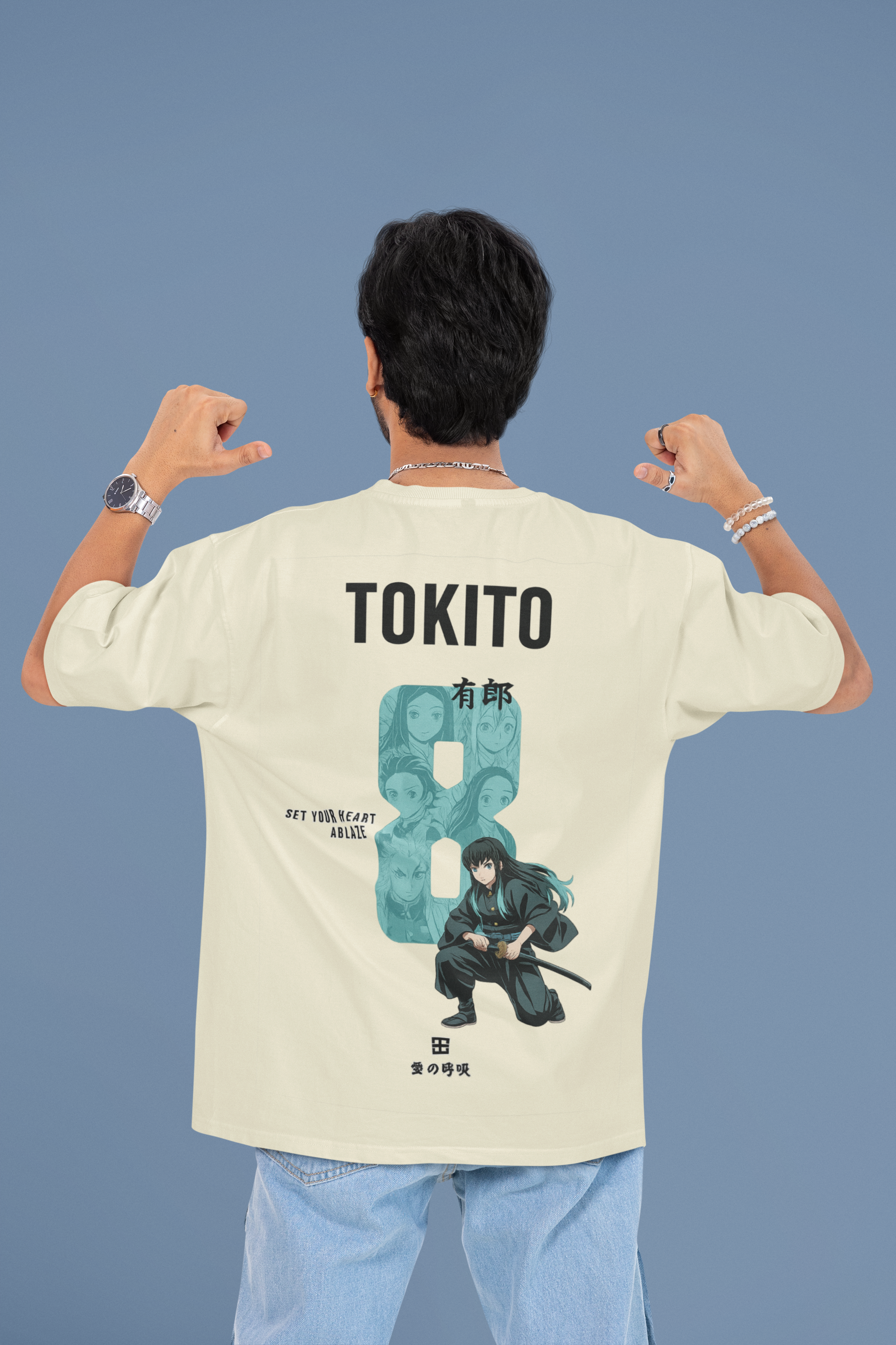 Mist Has a Memory Tokito Oversized Anime Tee | Mist & Cozy