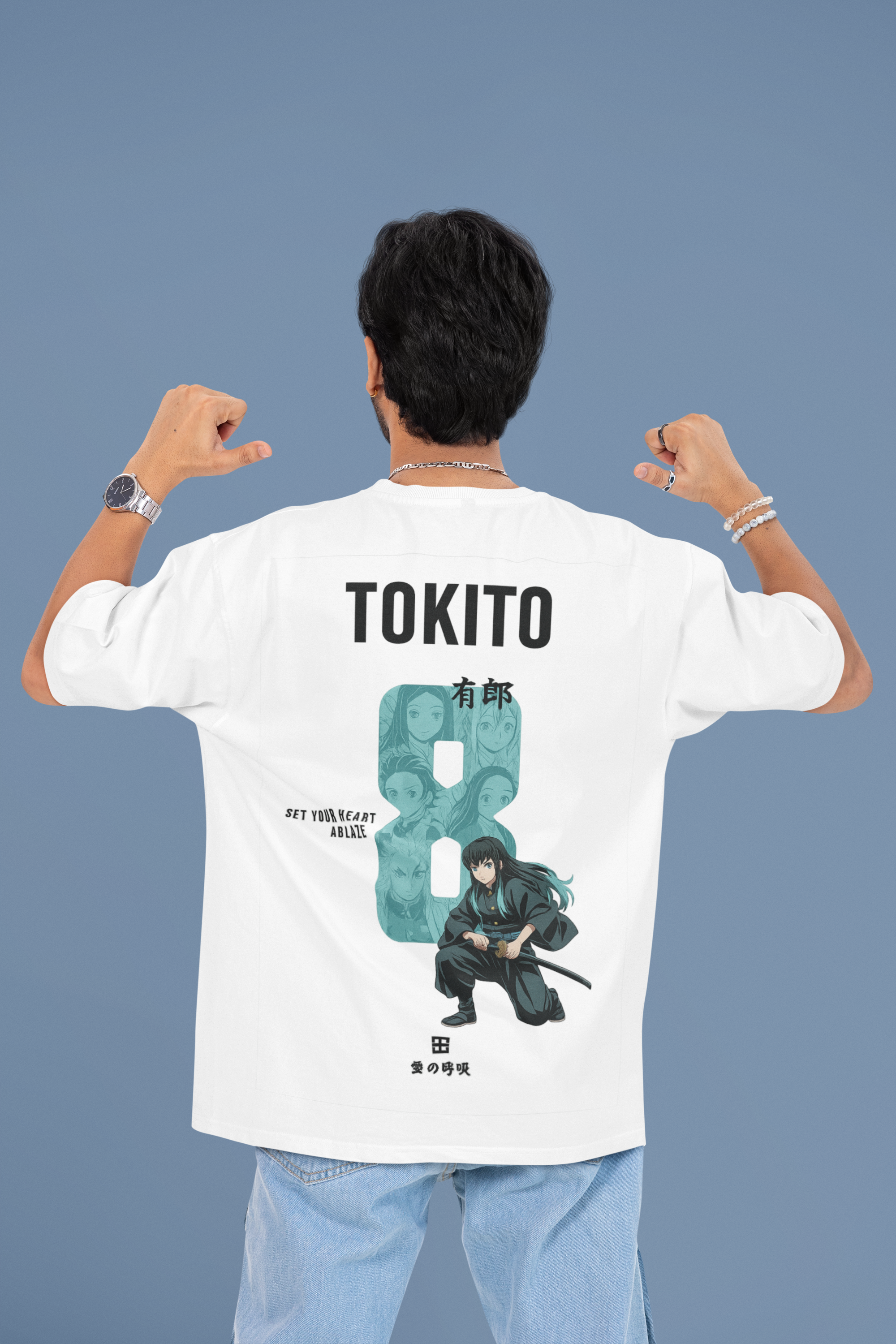 Mist Has a Memory Tokito Oversized Anime Tee | Mist & Cozy