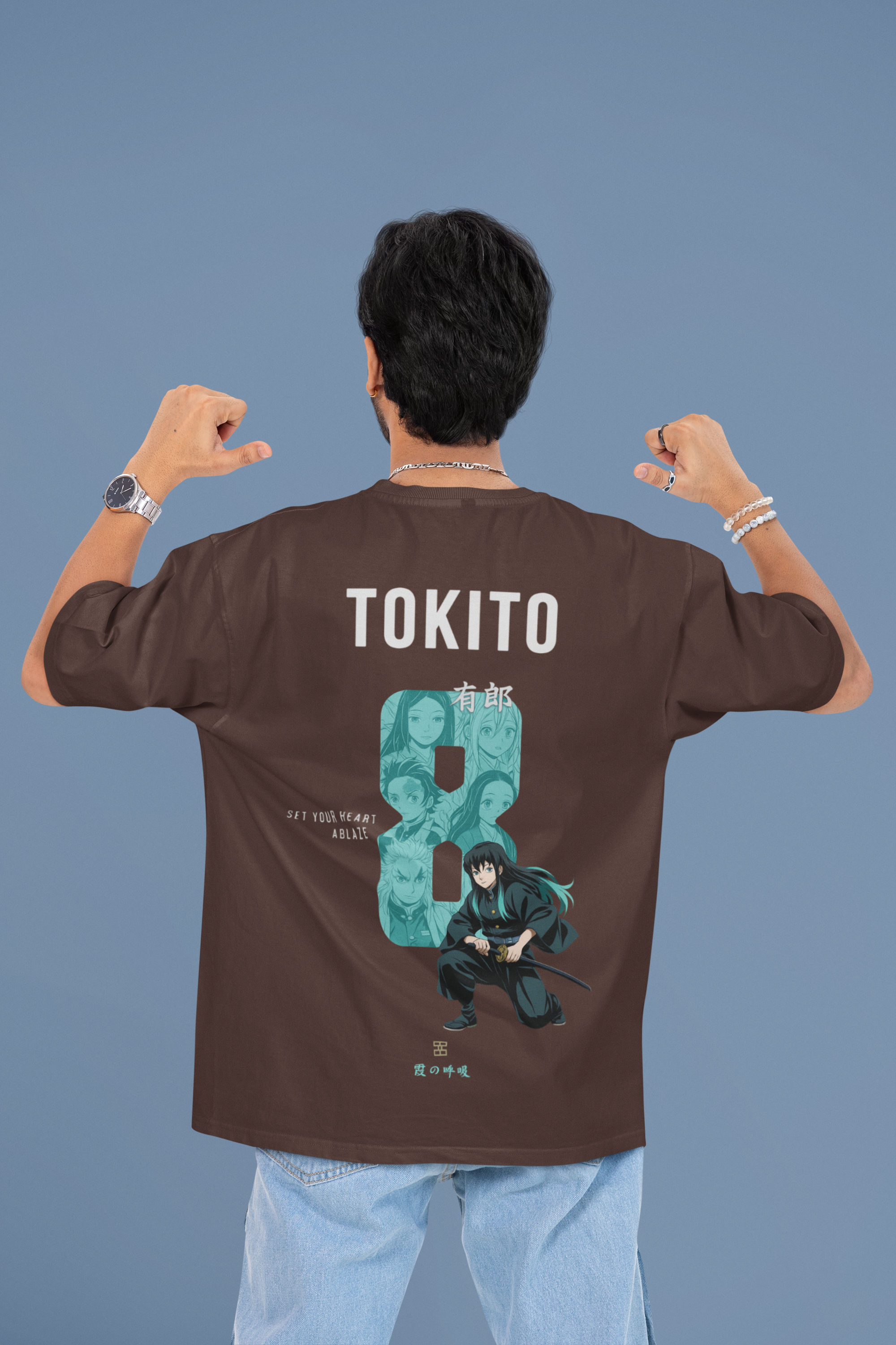 Mist Has a Memory Tokito Oversized Anime Tee | Mist & Cozy