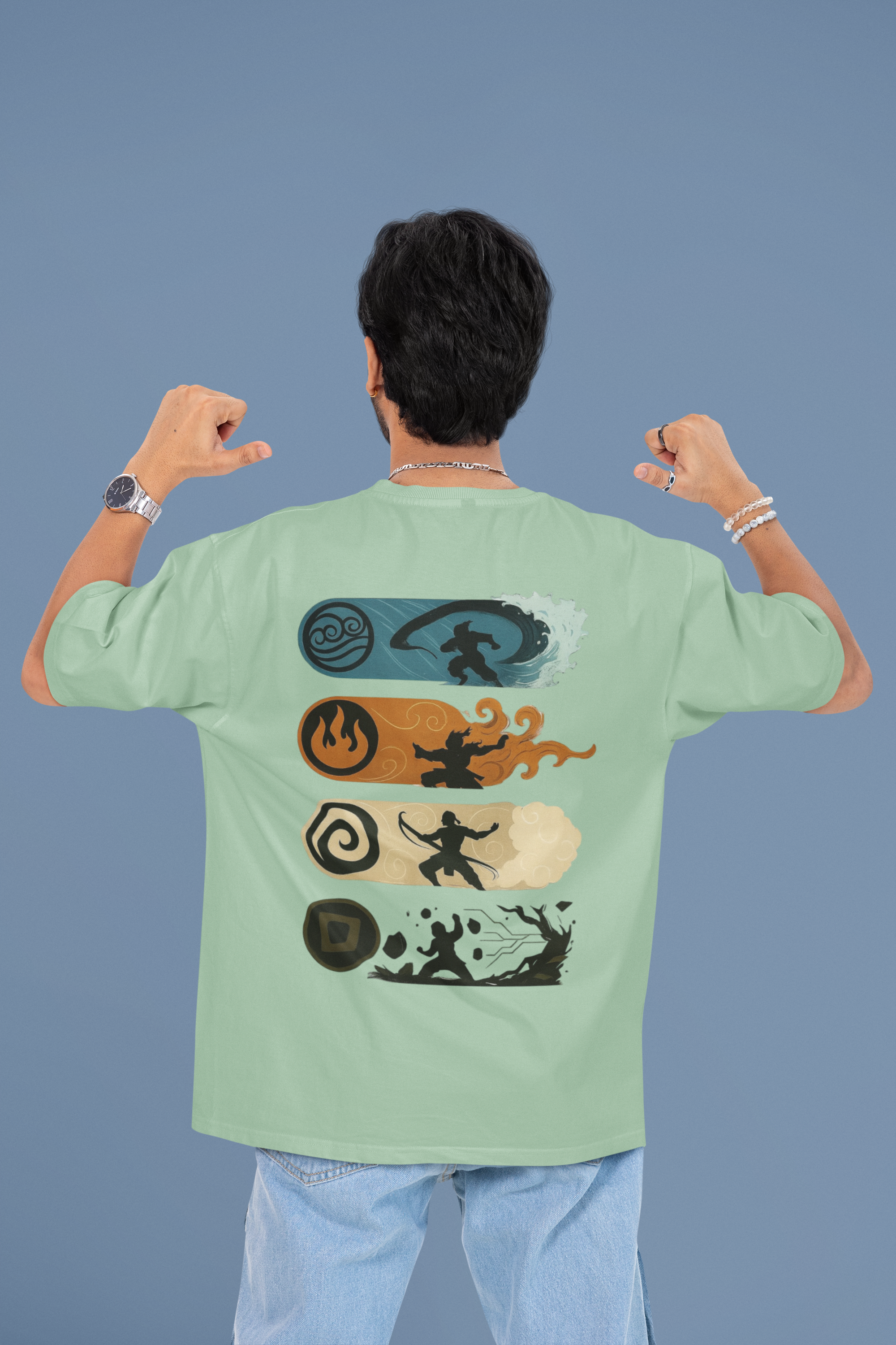 Balance the Elements Avatar Oversized Tee | Mist & Cozy