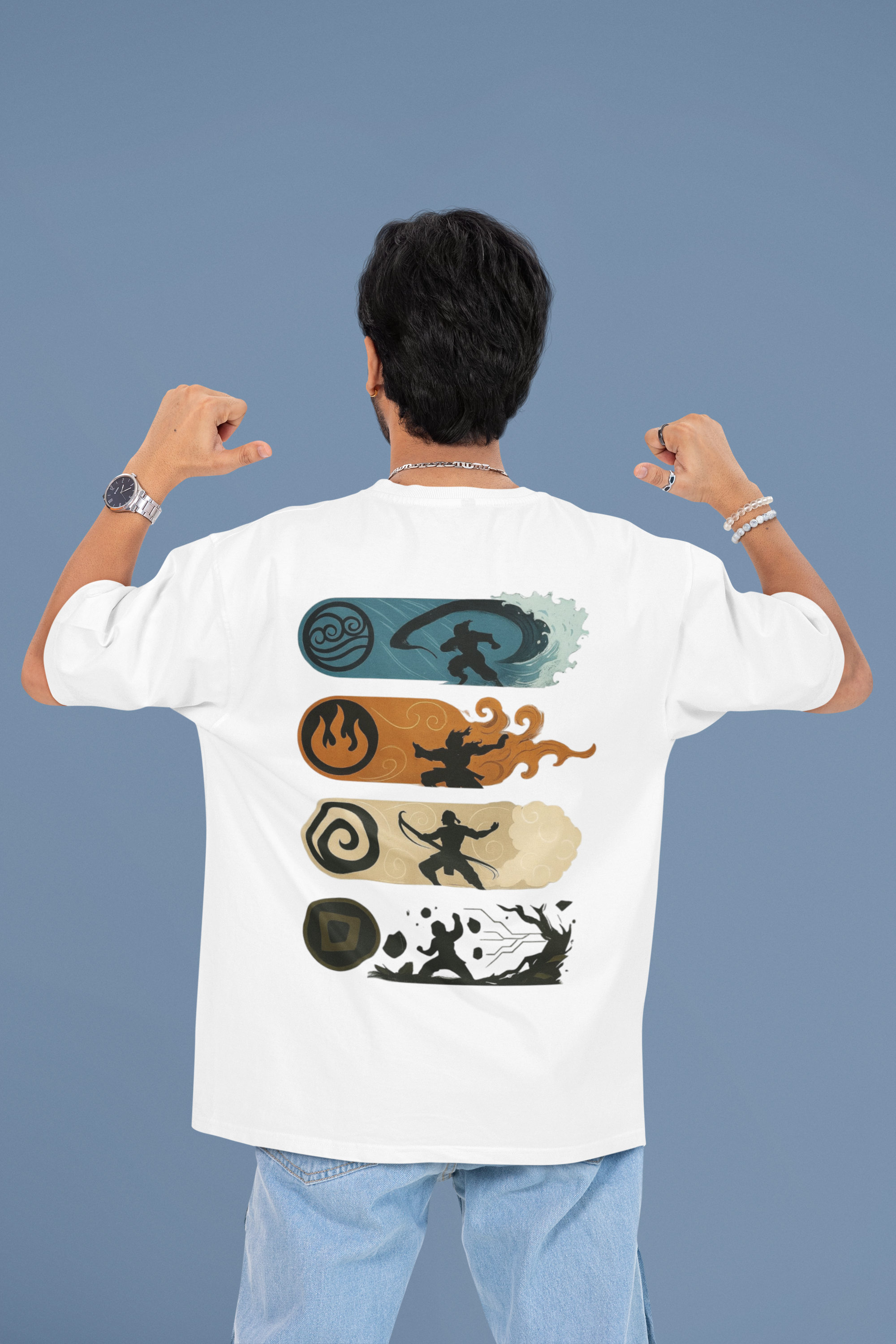 Balance the Elements Avatar Oversized Tee | Mist & Cozy