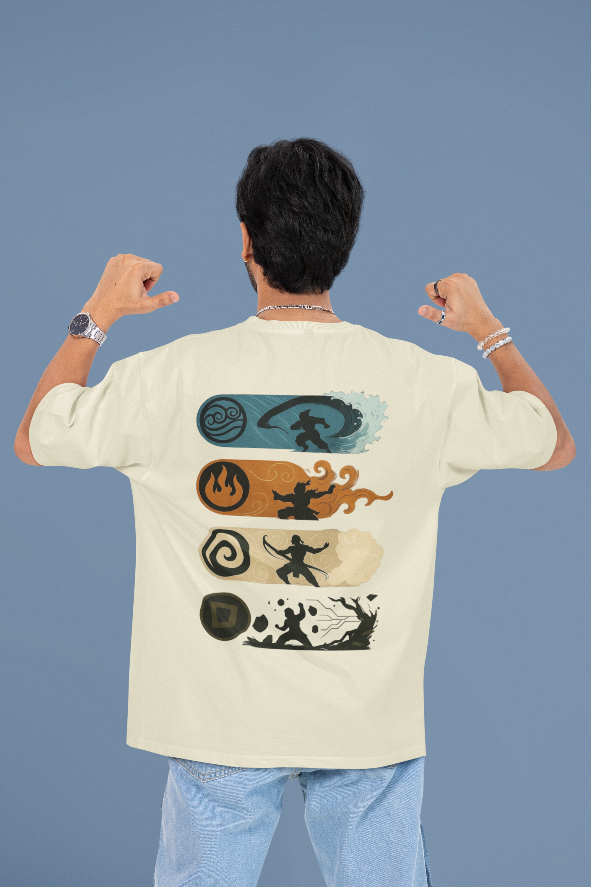 Balance the Elements Avatar Oversized Tee | Mist & Cozy
