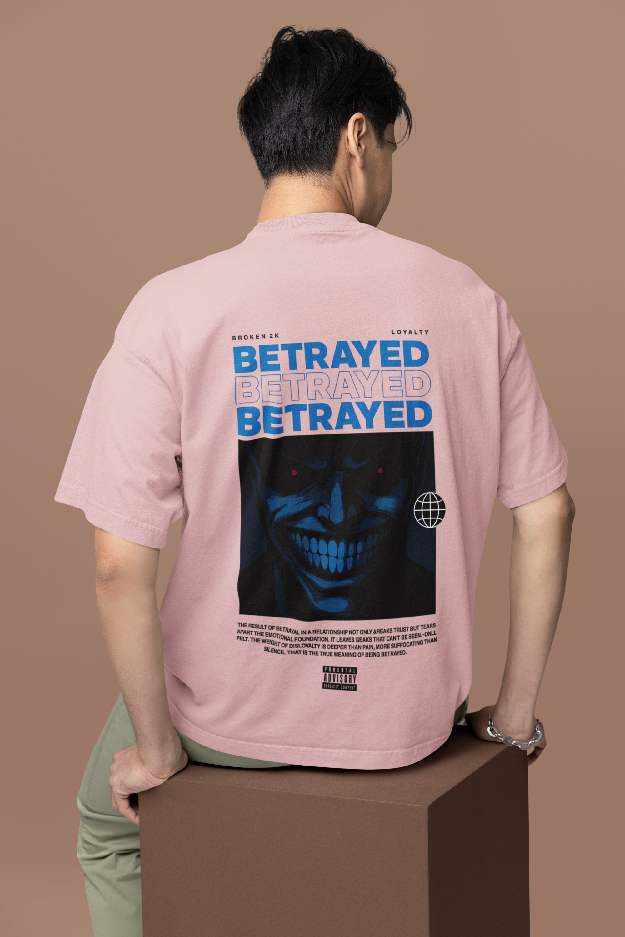 Betrayed & Broken Duality Oversized Tee | Mist & Cozy