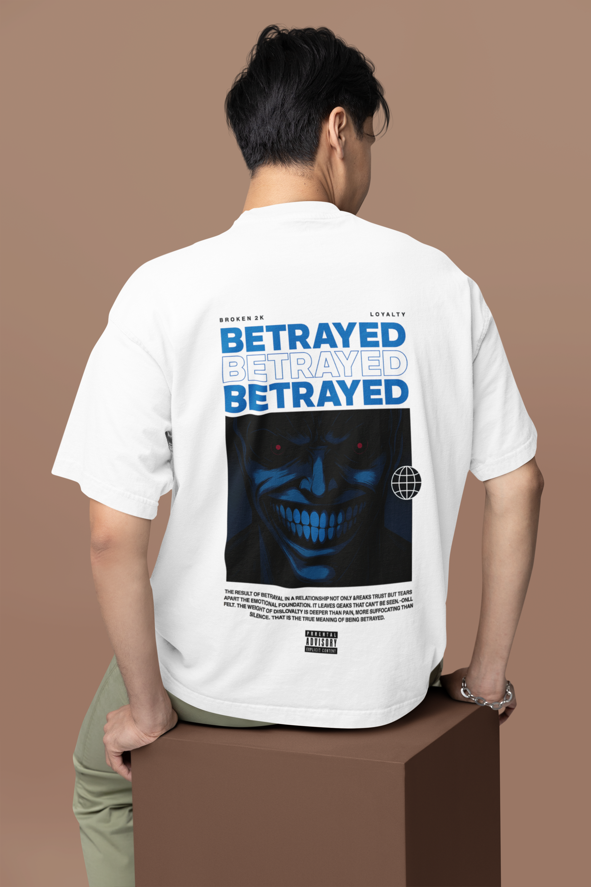 Betrayed & Broken Duality Oversized Tee | Mist & Cozy