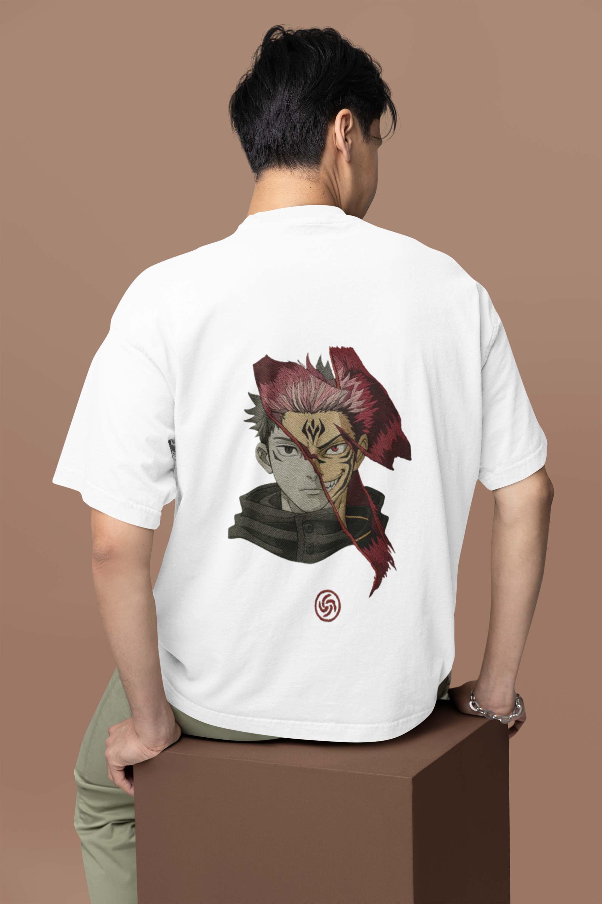 Itadori x Sukuna Duality Unleashed Oversized Tee | Mist & Cozy