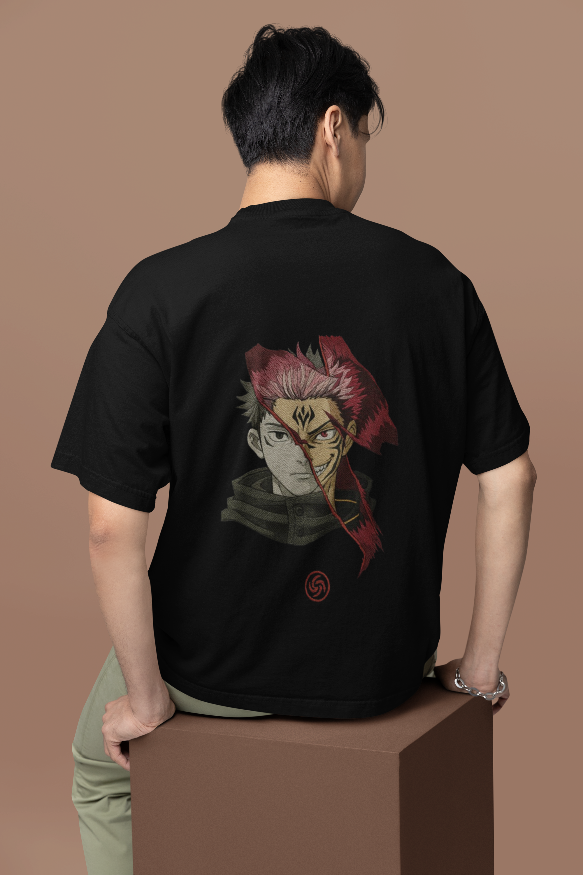 Itadori x Sukuna Duality Unleashed Oversized Tee | Mist & Cozy