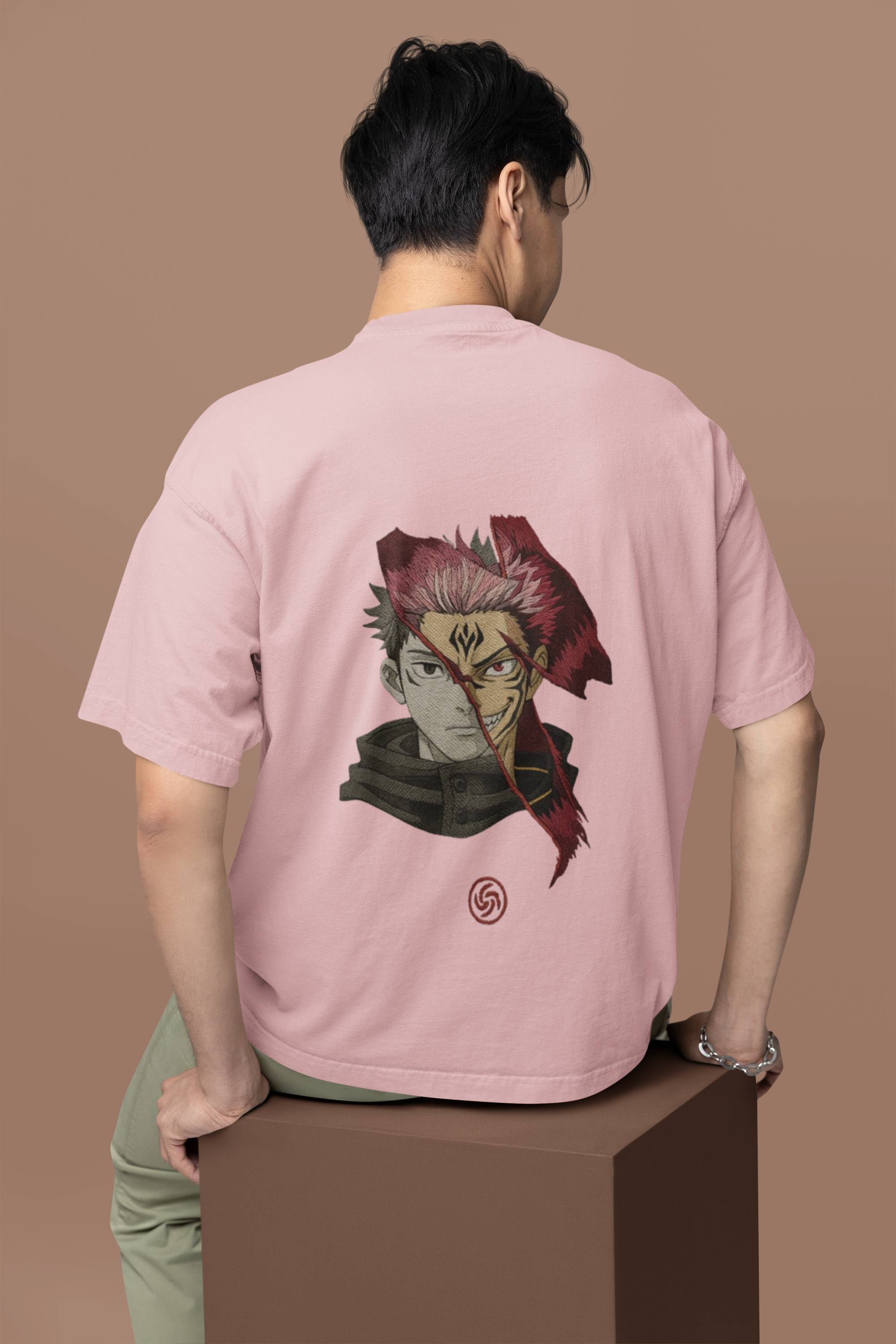 Itadori x Sukuna Duality Unleashed Oversized Tee | Mist & Cozy