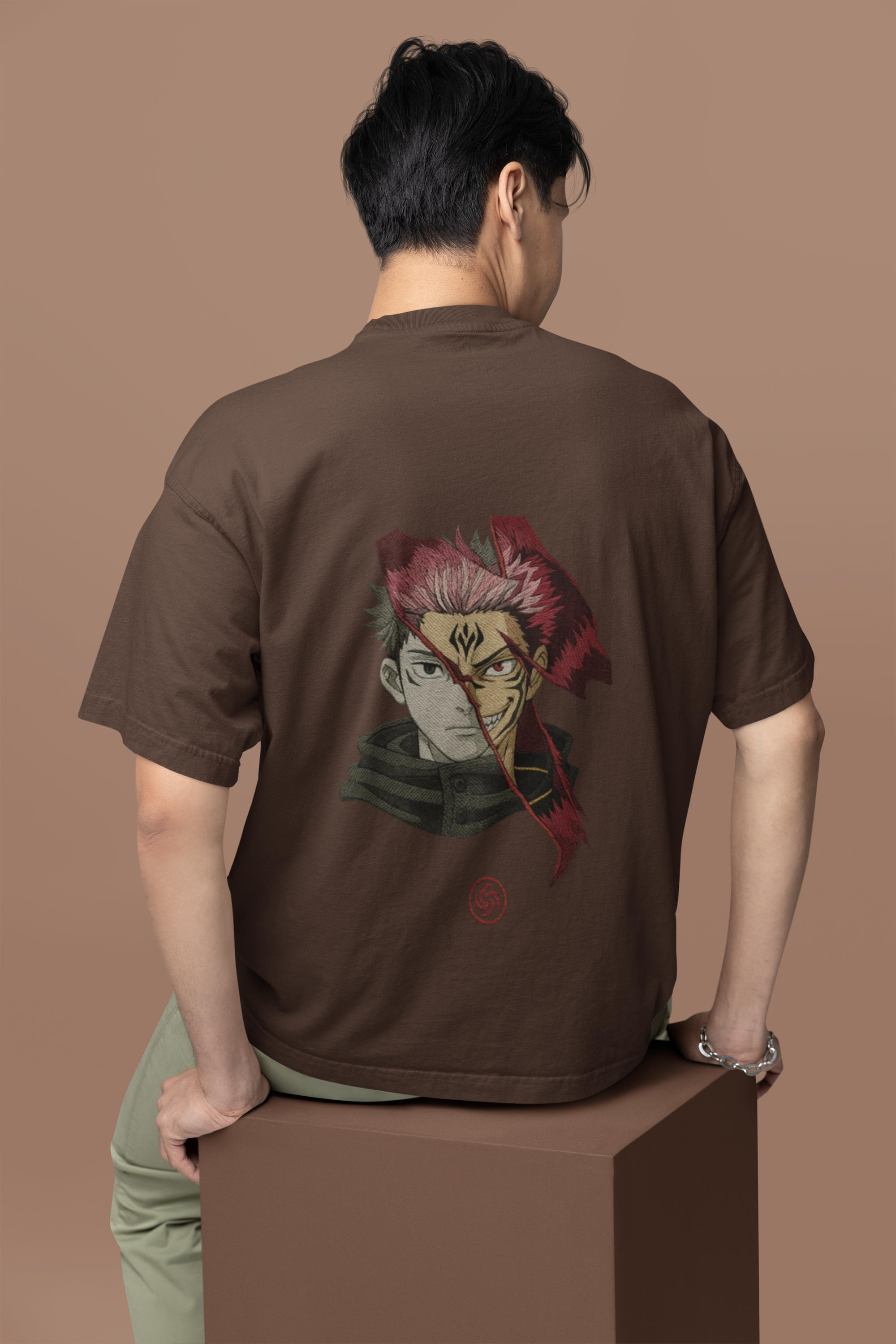Itadori x Sukuna Duality Unleashed Oversized Tee | Mist & Cozy