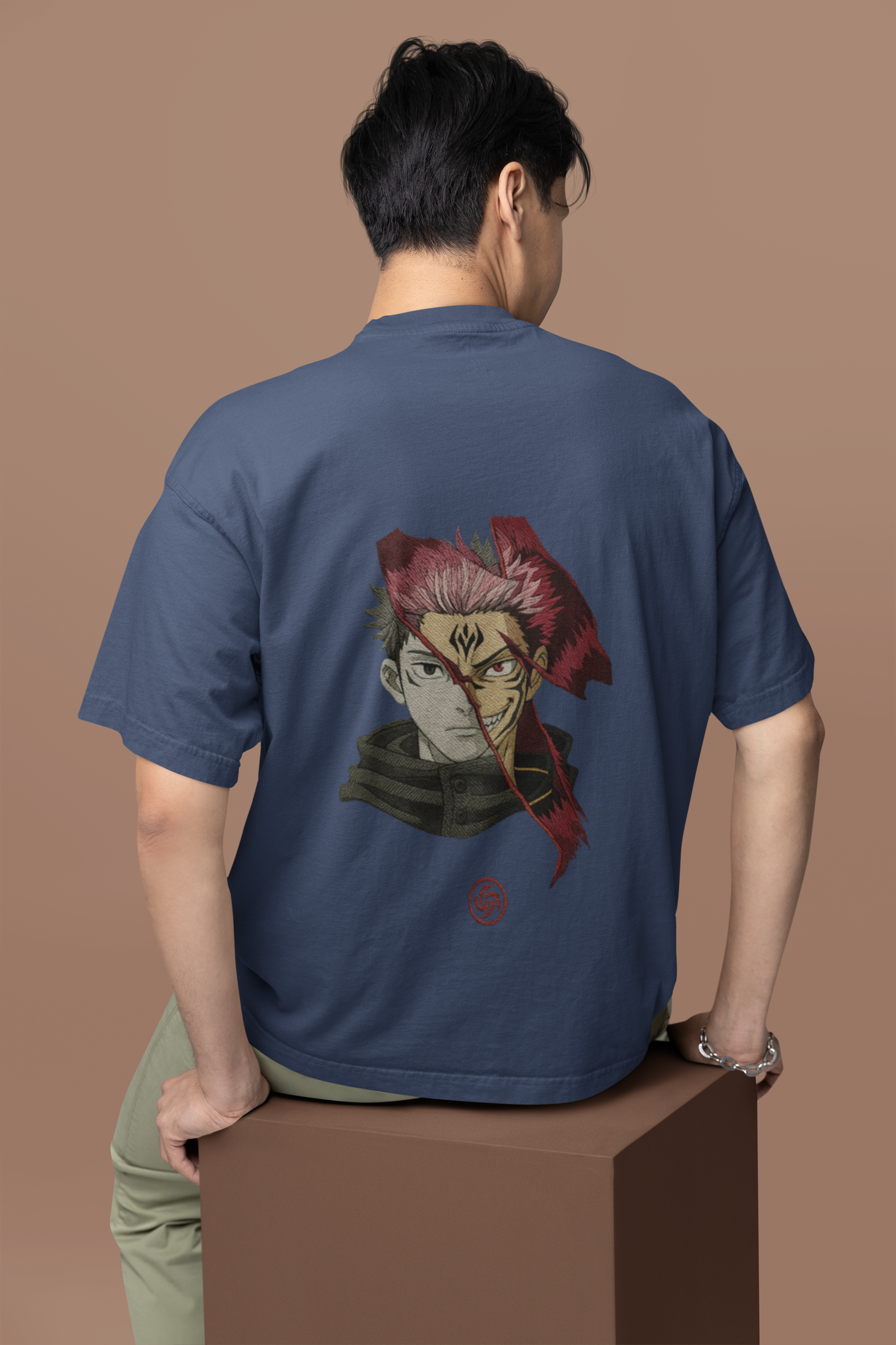Itadori x Sukuna Duality Unleashed Oversized Tee | Mist & Cozy