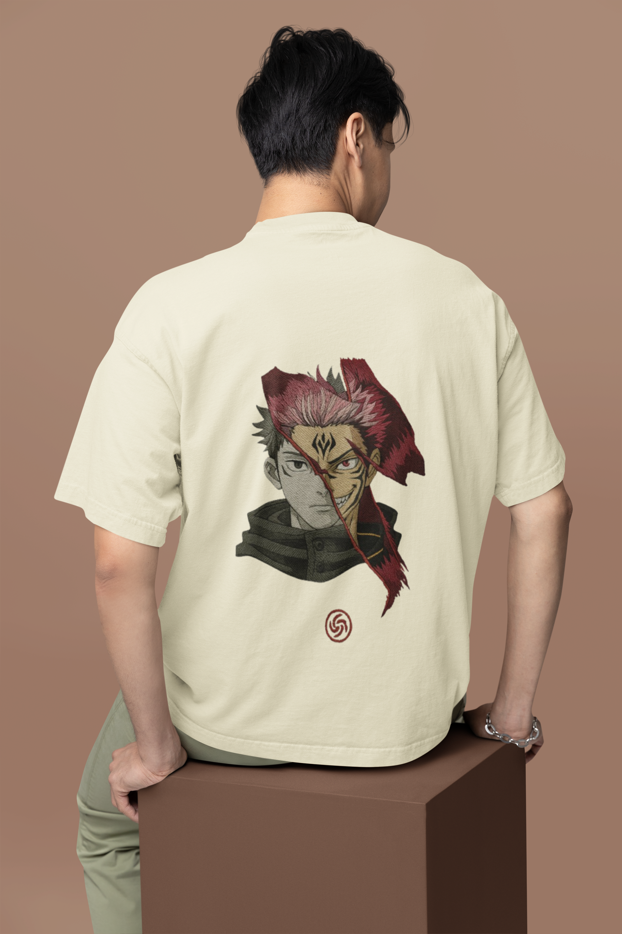 Itadori x Sukuna Duality Unleashed Oversized Tee | Mist & Cozy