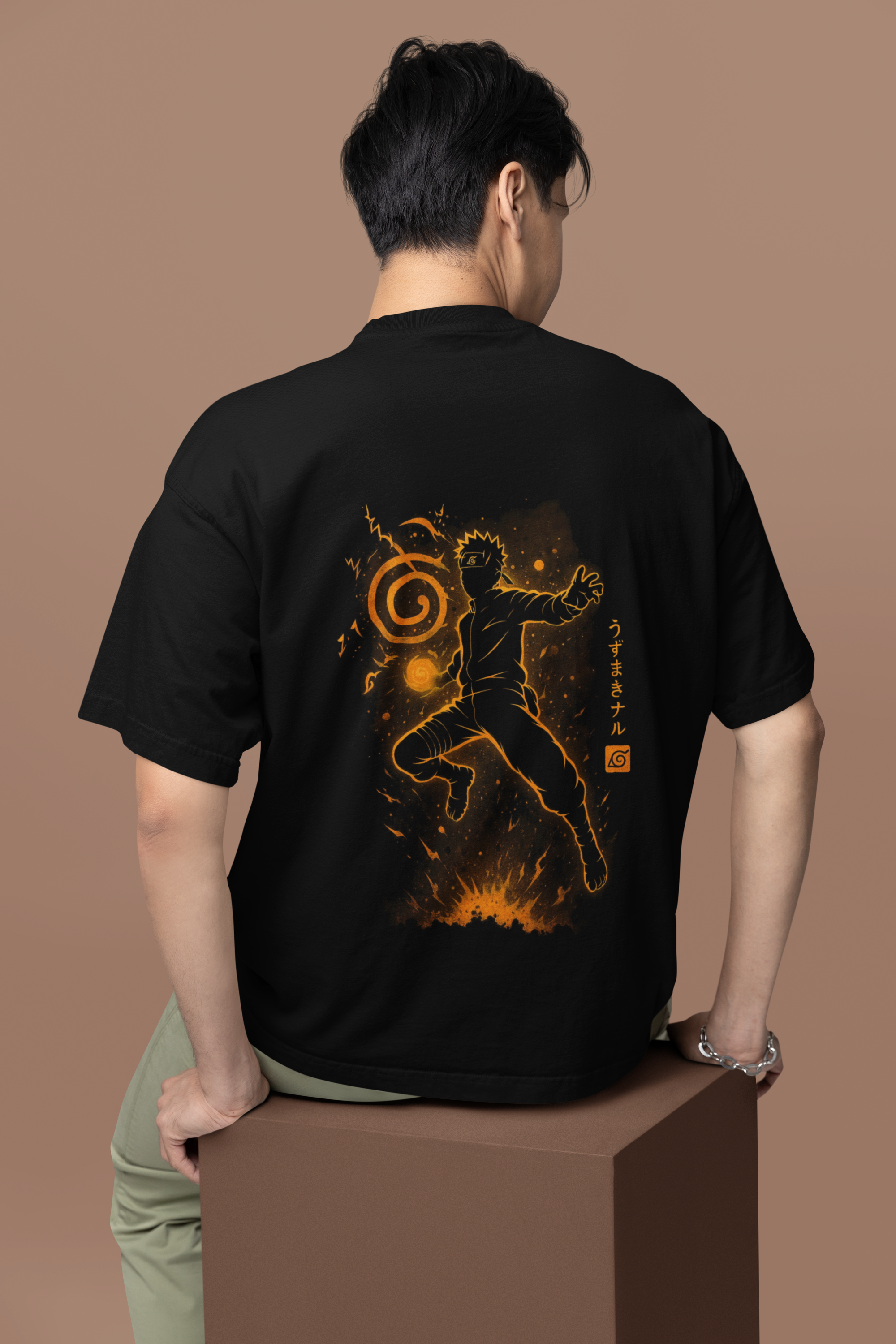Shinobi Legacy Naruto Chakra Mode Oversized Tee | Mist & Cozy