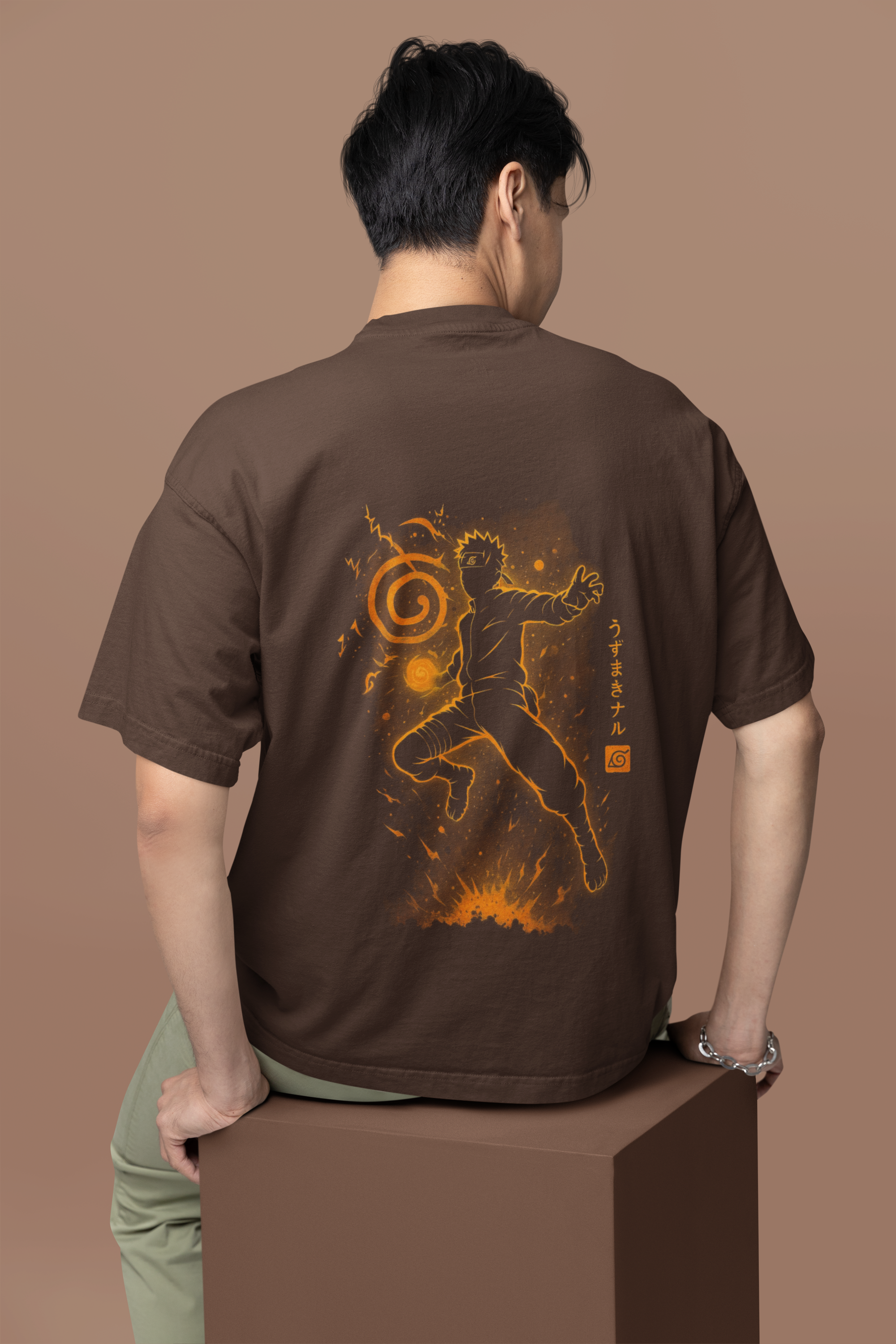 Shinobi Legacy Naruto Chakra Mode Oversized Tee | Mist & Cozy