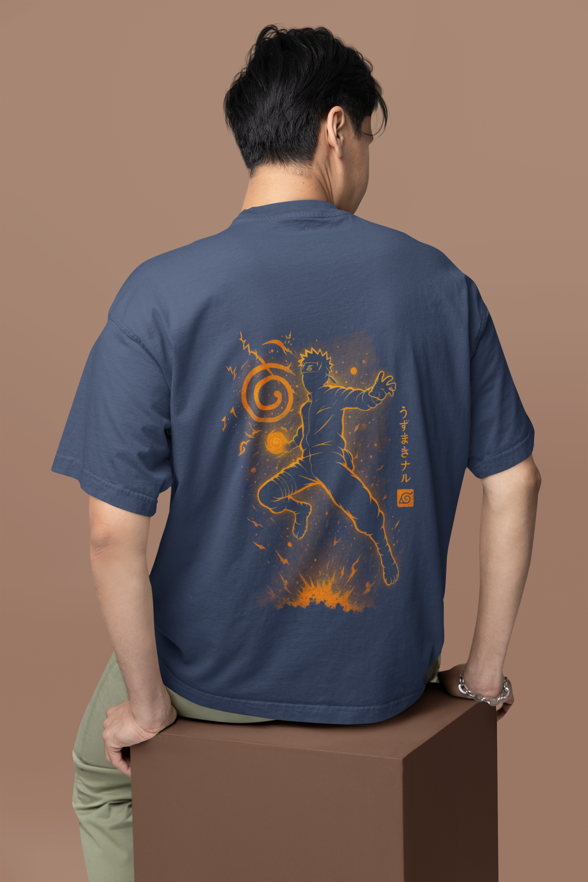 Shinobi Legacy Naruto Chakra Mode Oversized Tee | Mist & Cozy