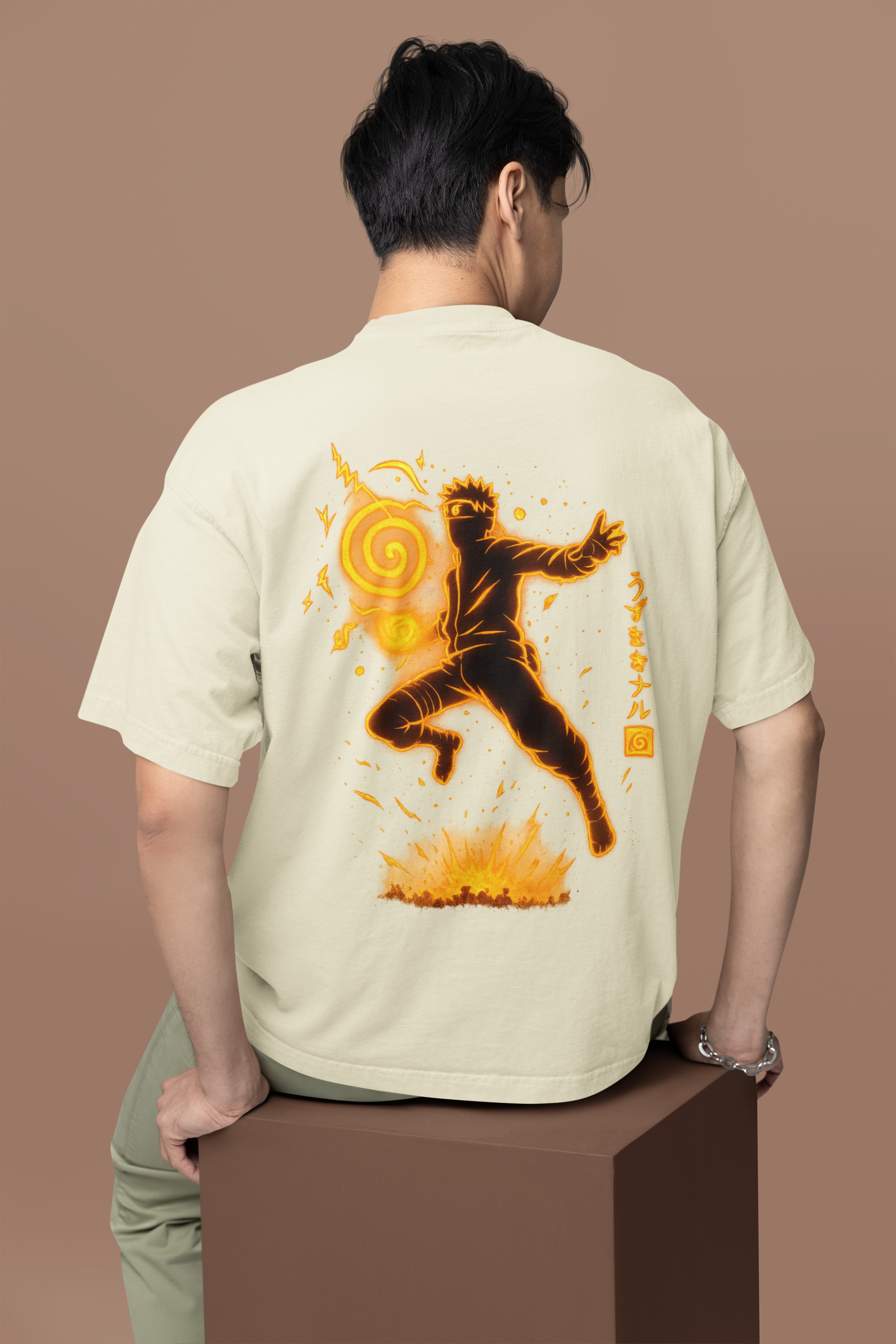 Shinobi Legacy Naruto Chakra Mode Oversized Tee | Mist & Cozy