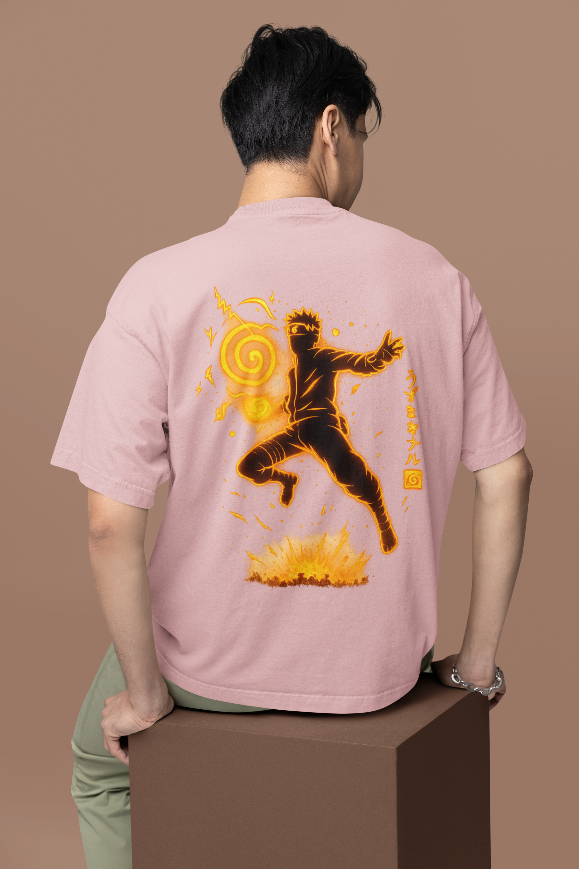 Shinobi Legacy Naruto Chakra Mode Oversized Tee | Mist & Cozy