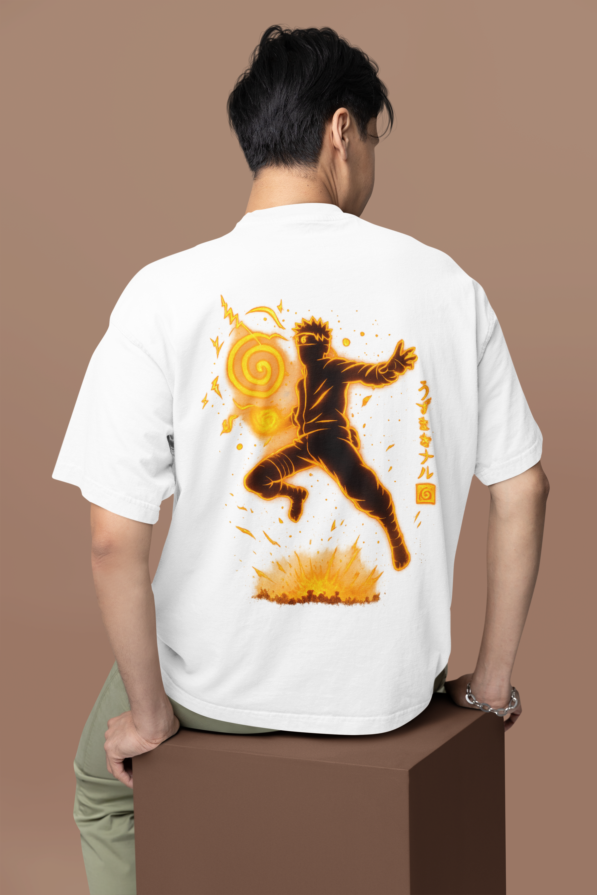 Shinobi Legacy Naruto Chakra Mode Oversized Tee | Mist & Cozy