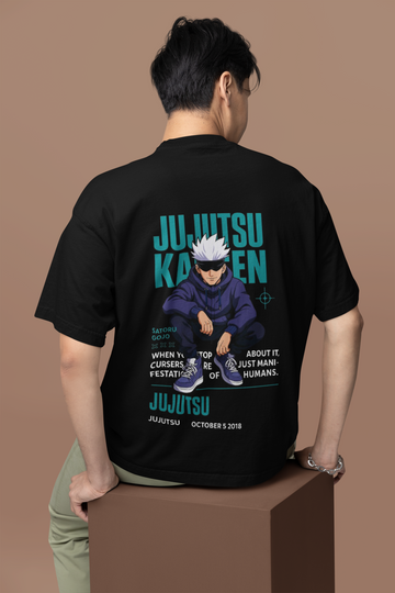 Limitless Strength Gojo Satoru Oversized Tee | Mist & Cozy