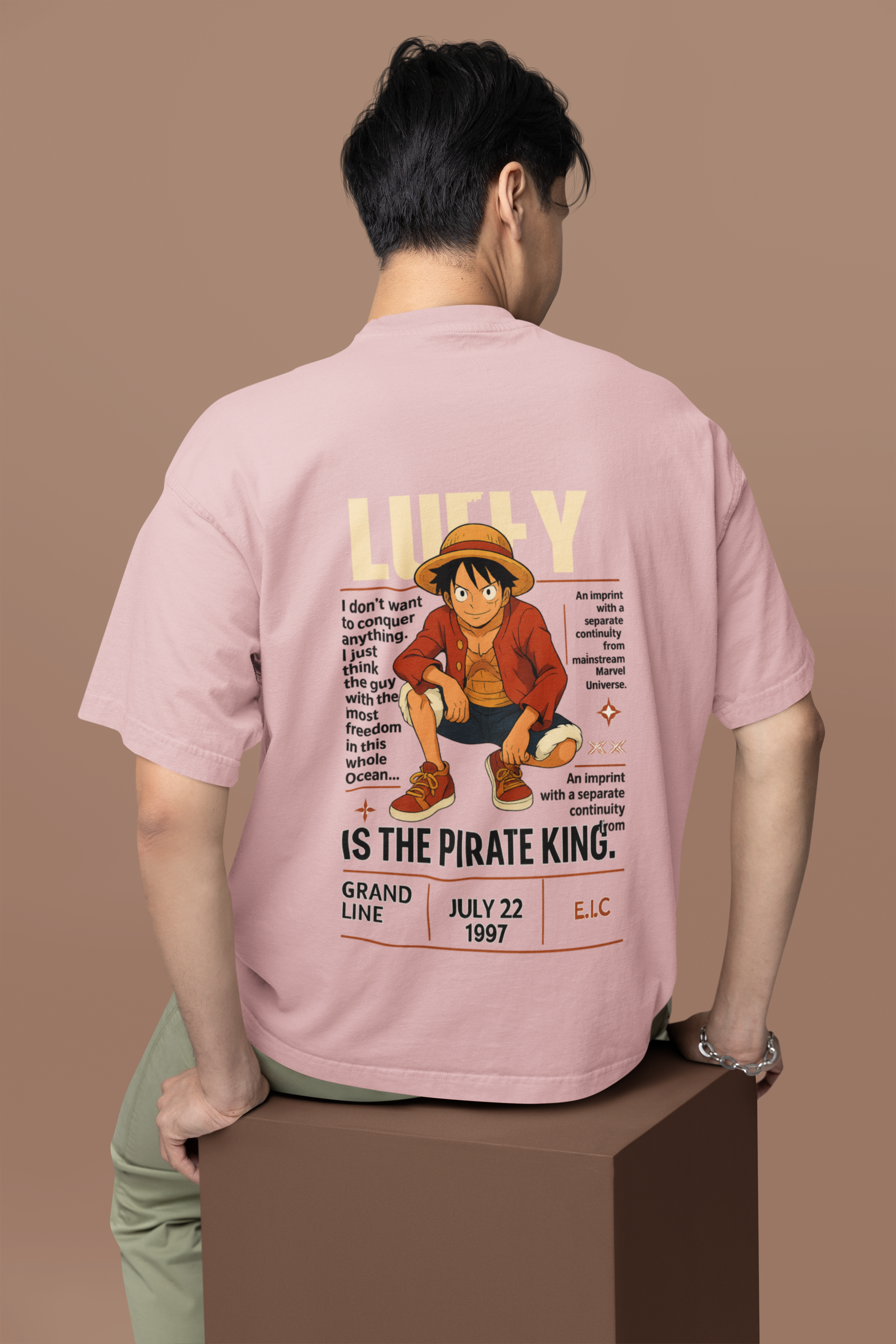 Freedom Over Everything Luffy Pirate King Tee | Mist & Cozy