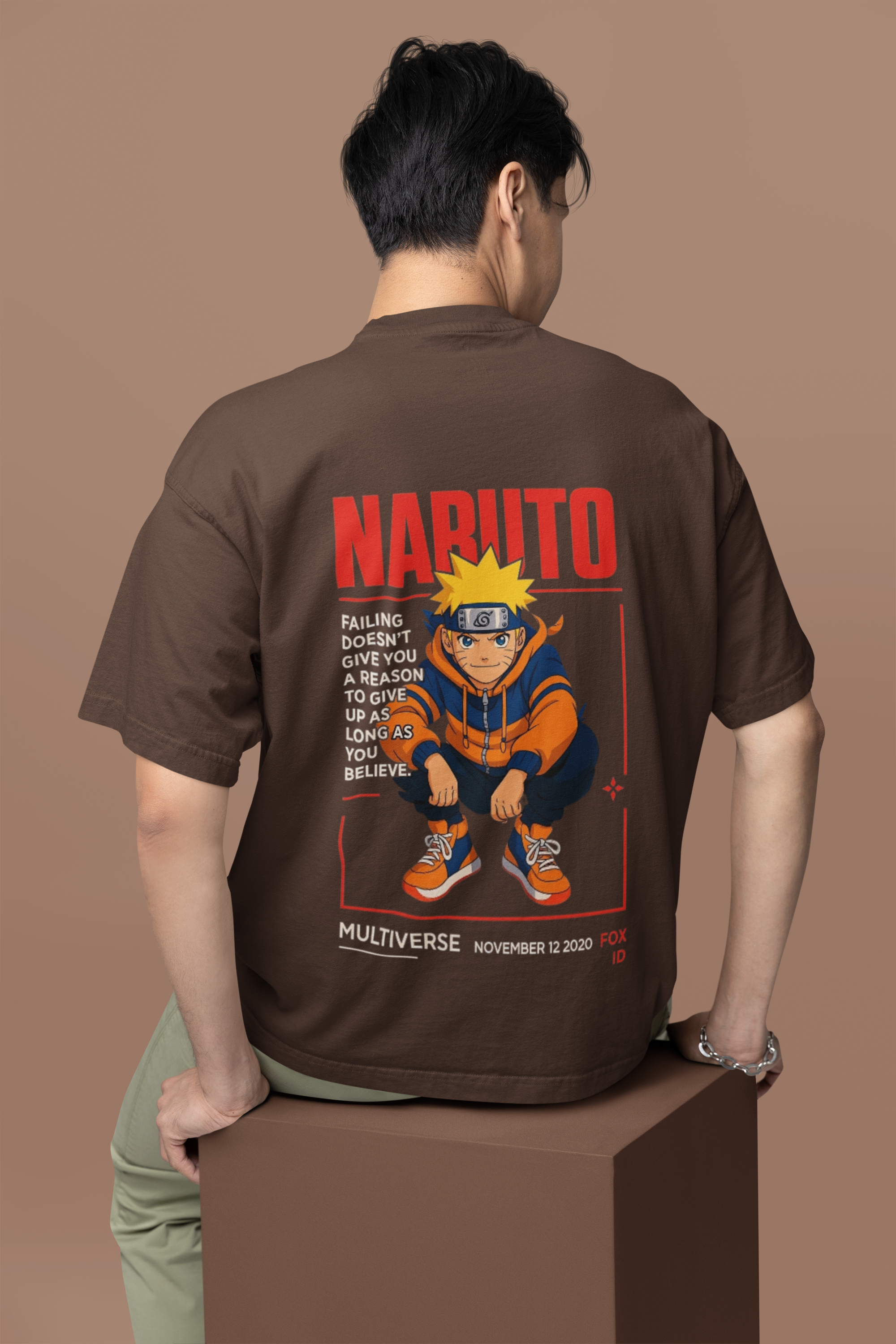 Believe in Yourself Naruto Multiverse Oversized Tee | Mist & Cozy