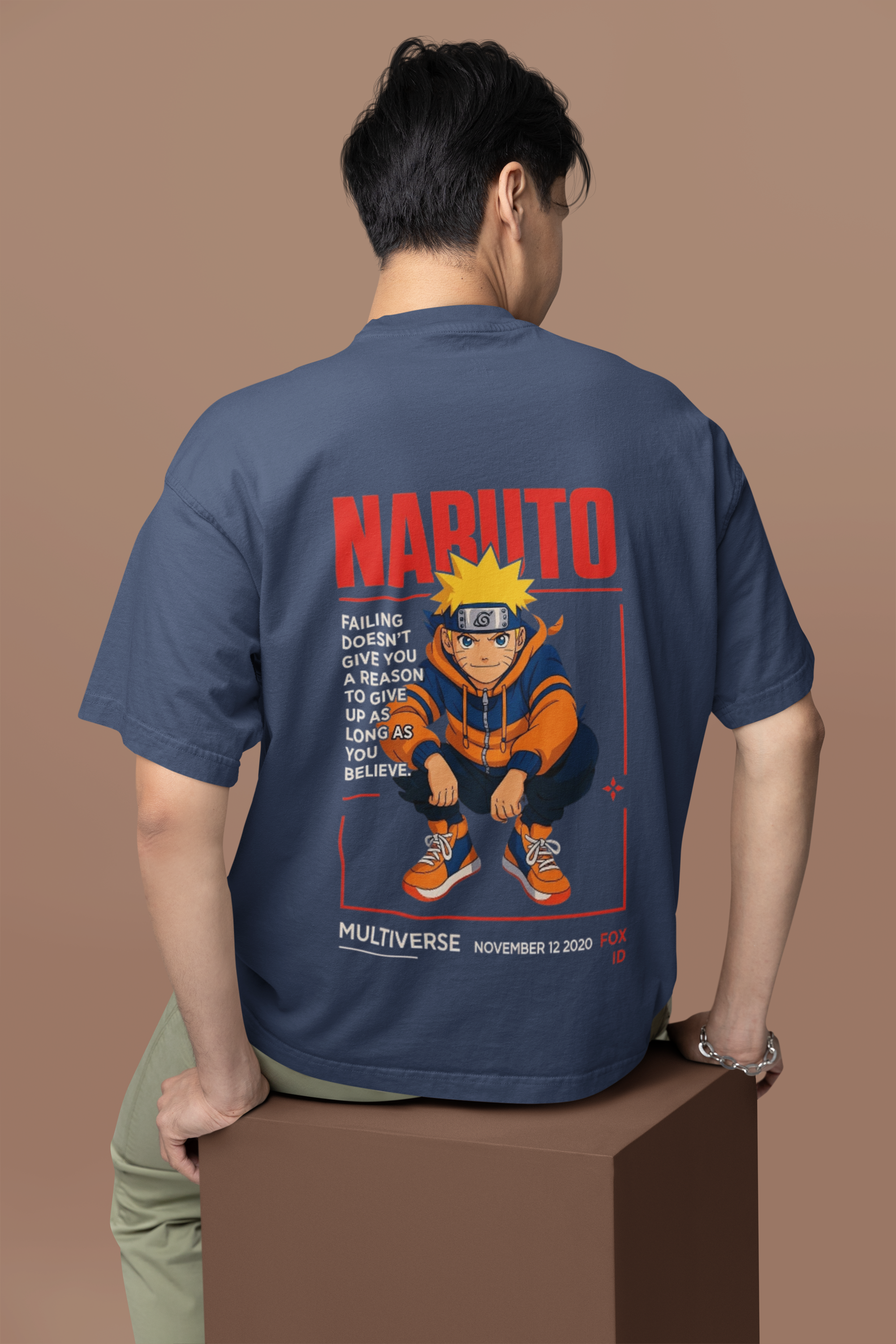 Believe in Yourself Naruto Multiverse Oversized Tee | Mist & Cozy