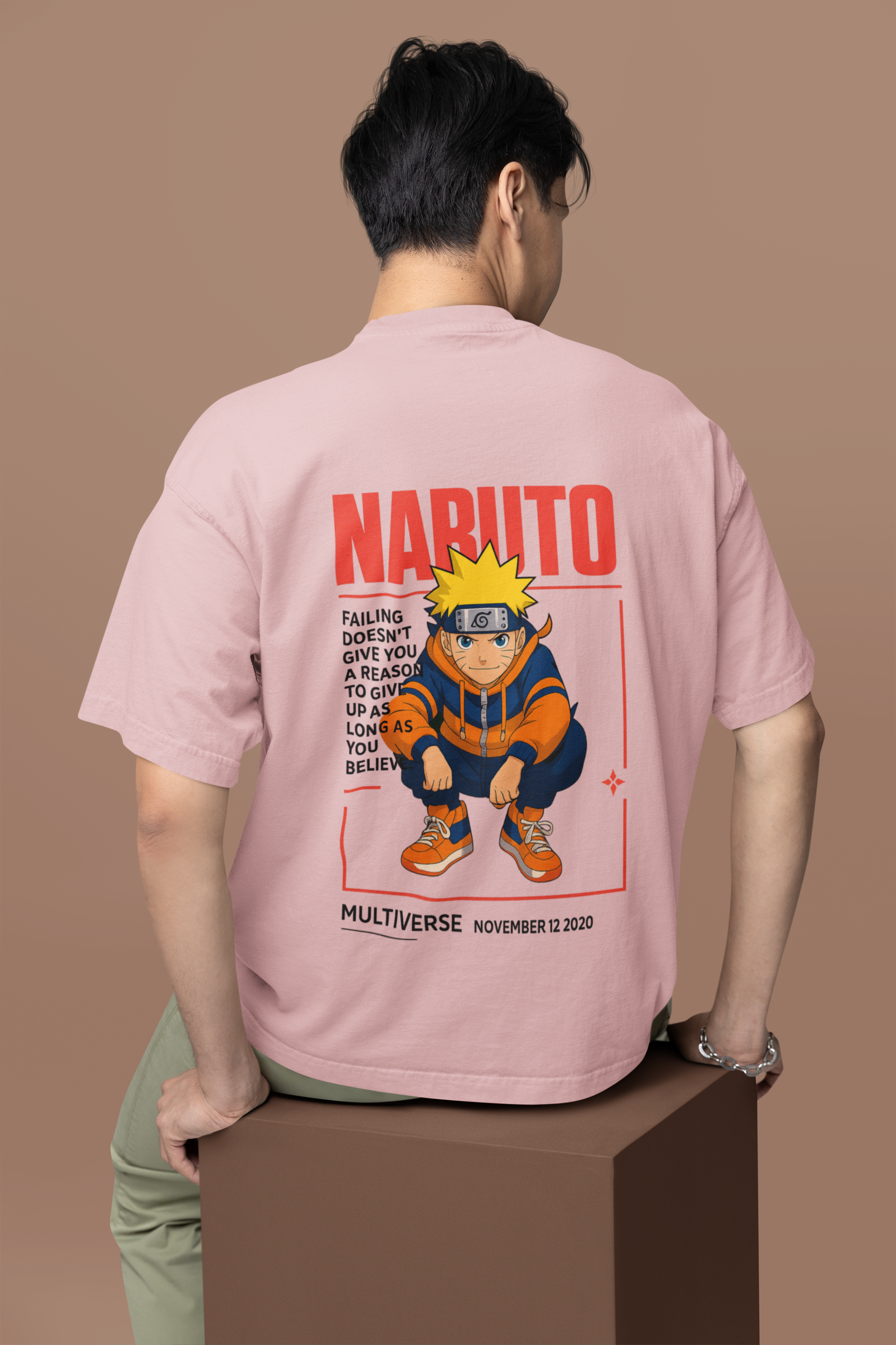 Believe in Yourself Naruto Multiverse Oversized Tee | Mist & Cozy