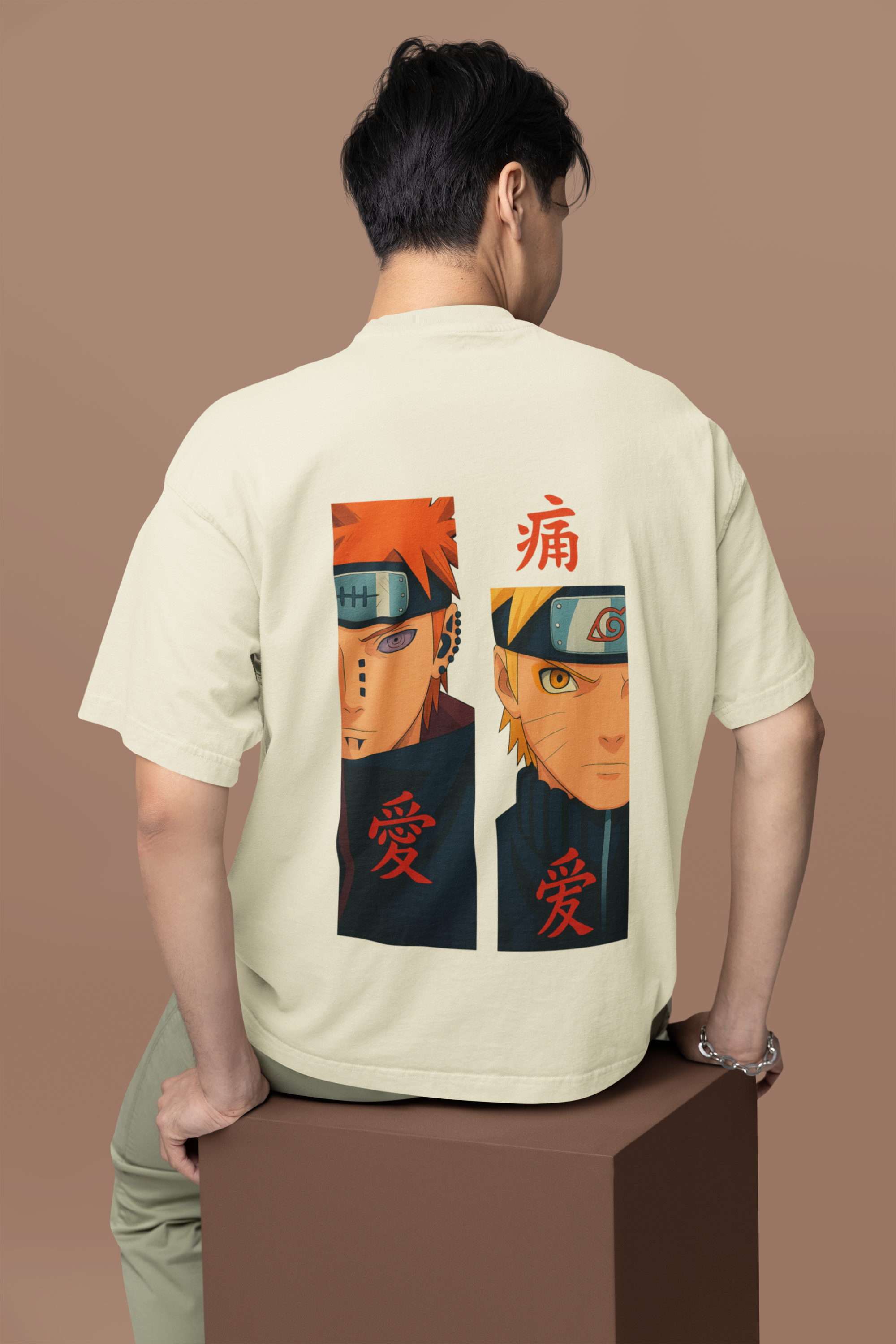 Naruto vs Pain Oversized Tee | Mist & Cozy