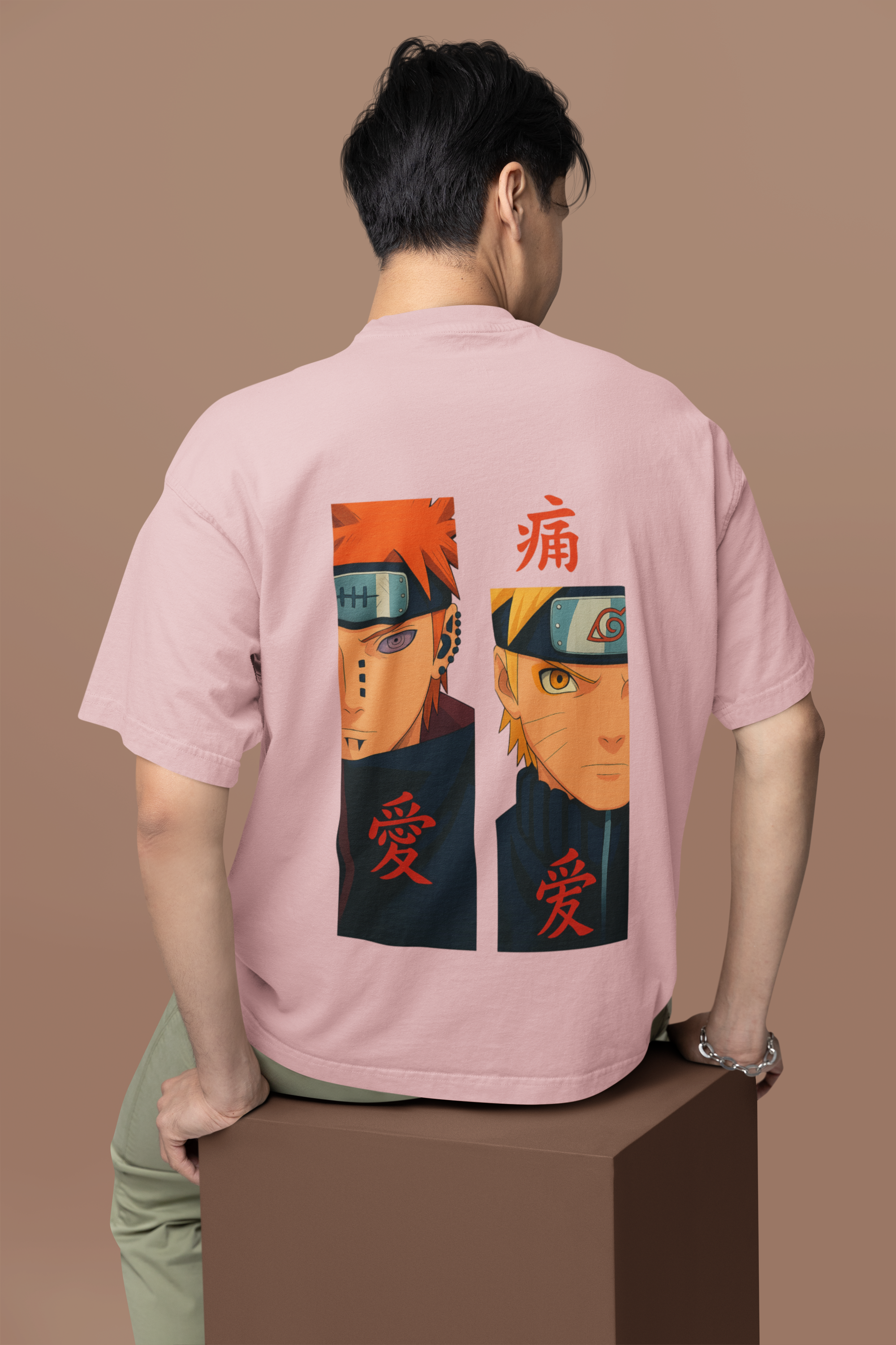 Naruto vs Pain Oversized Tee | Mist & Cozy