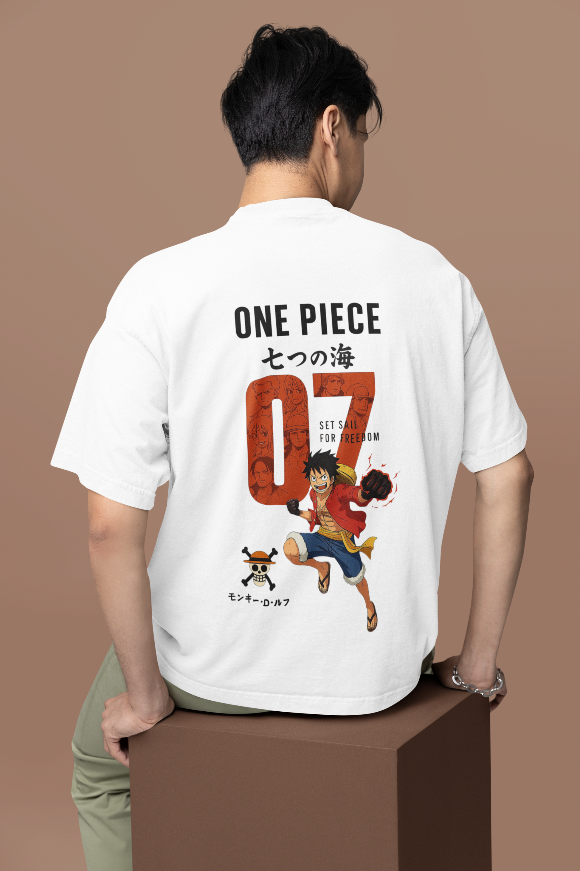 One Piece Freedom Oversized Tee | Mist & Cozy - Mist & Cozy