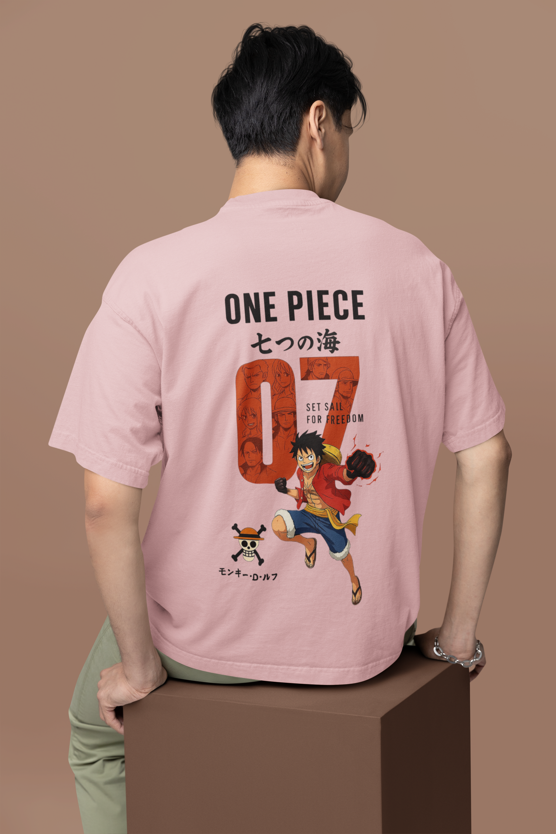 One Piece Freedom Oversized Tee | Mist & Cozy - Mist & Cozy