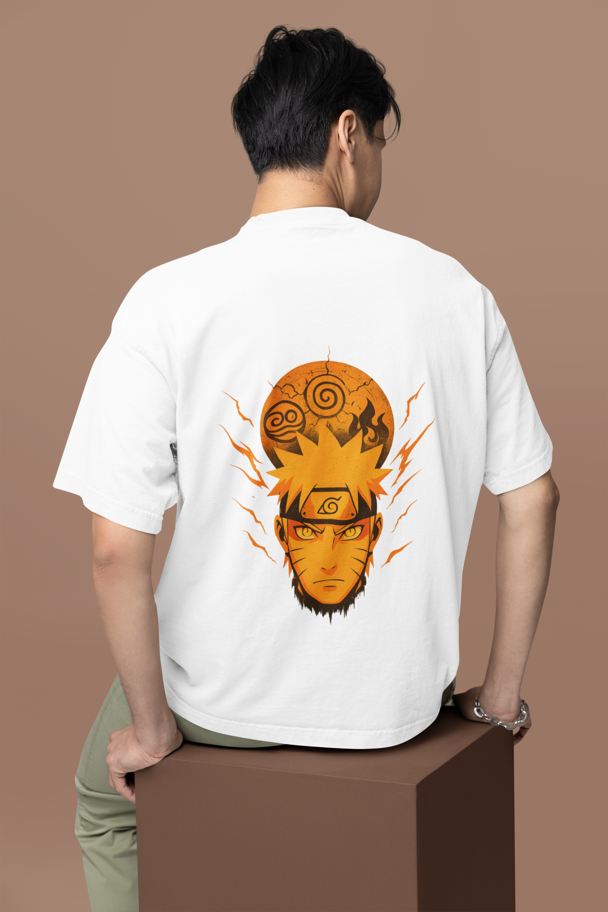 Unleash Your Inner Hokage Naruto Kurama Oversized Tee | Mist & Cozy