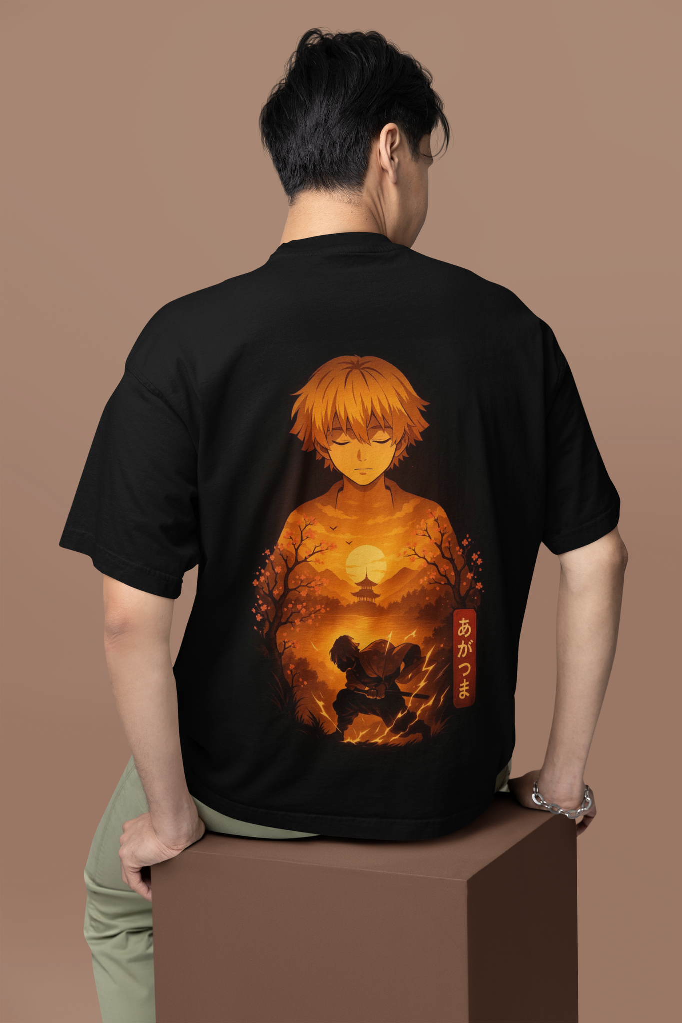Thunder Within Zenitsu Agatsuma Oversized Tee | Mist & Cozy - Mist & Cozy