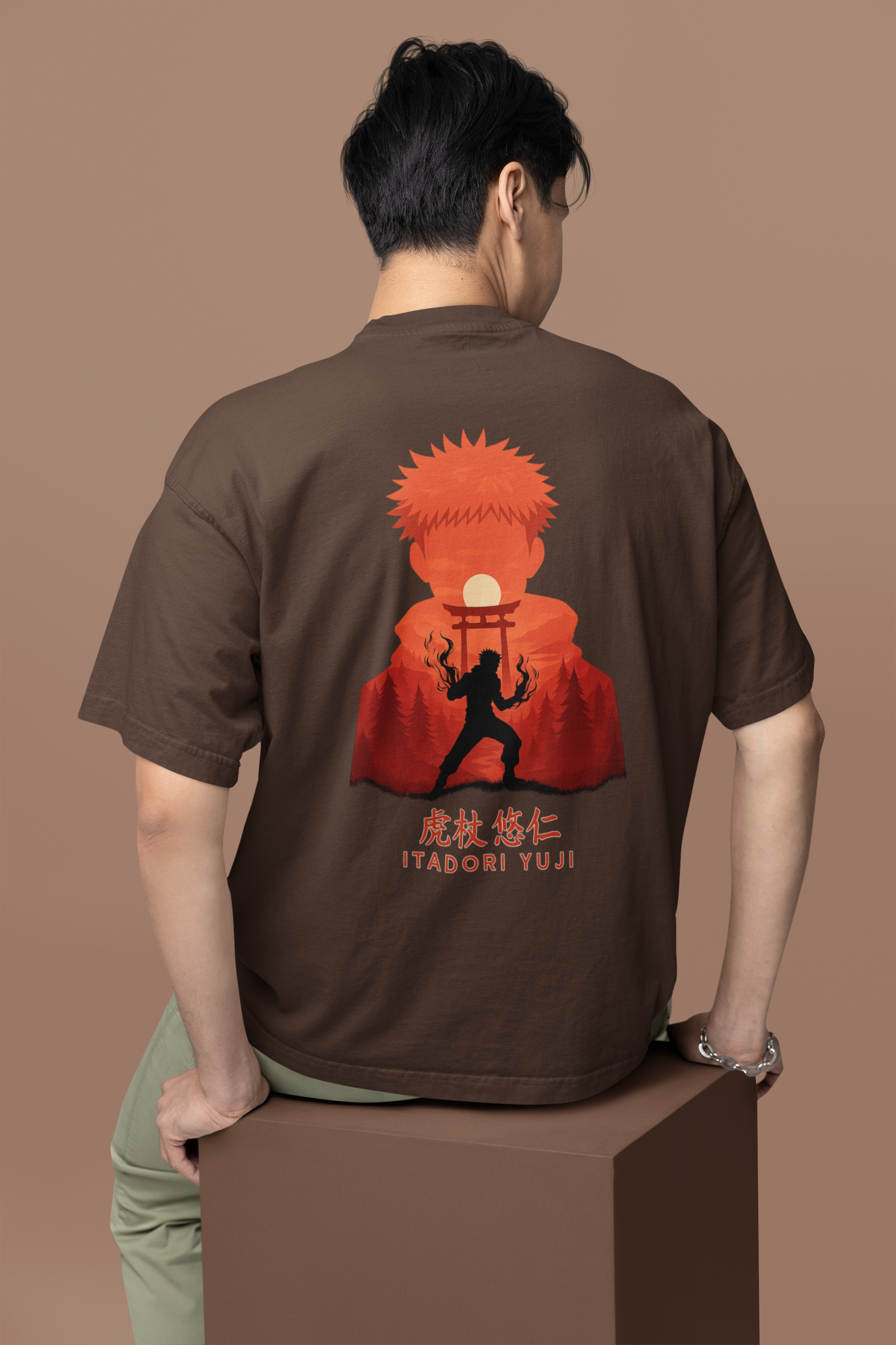 Vessel of Sukuna Itadori Yuji Oversized Tee | Mist & Cozy