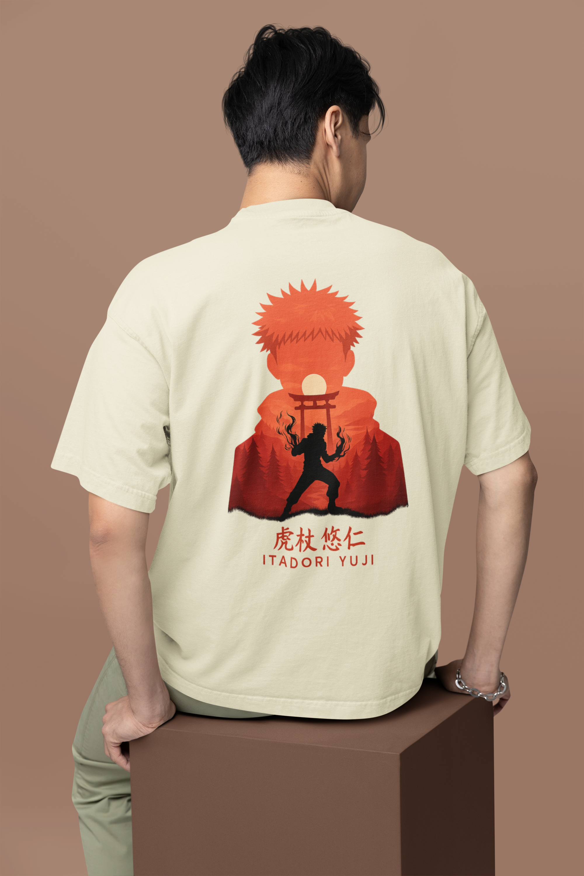Vessel of Sukuna Itadori Yuji Oversized Tee | Mist & Cozy