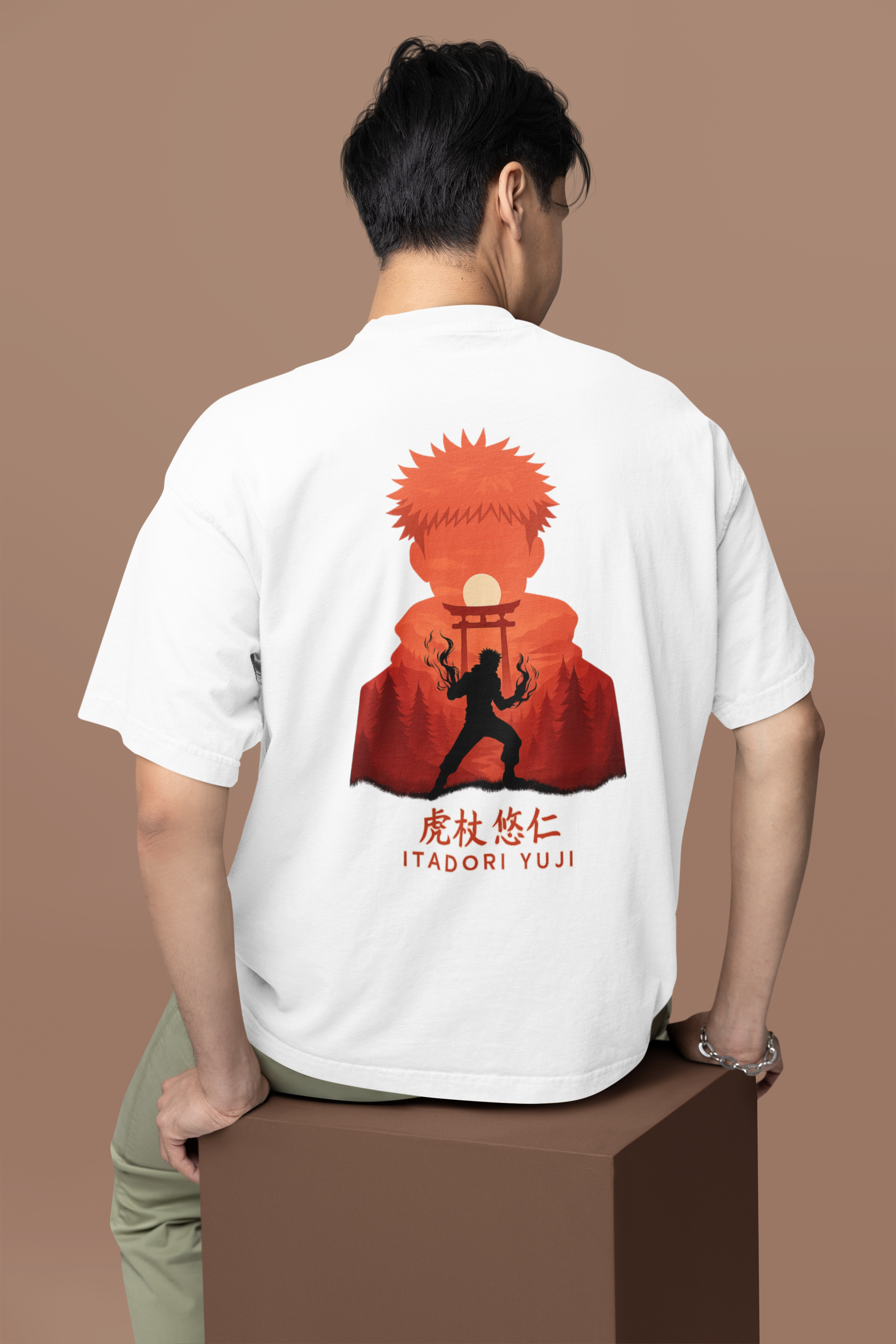 Vessel of Sukuna Itadori Yuji Oversized Tee | Mist & Cozy