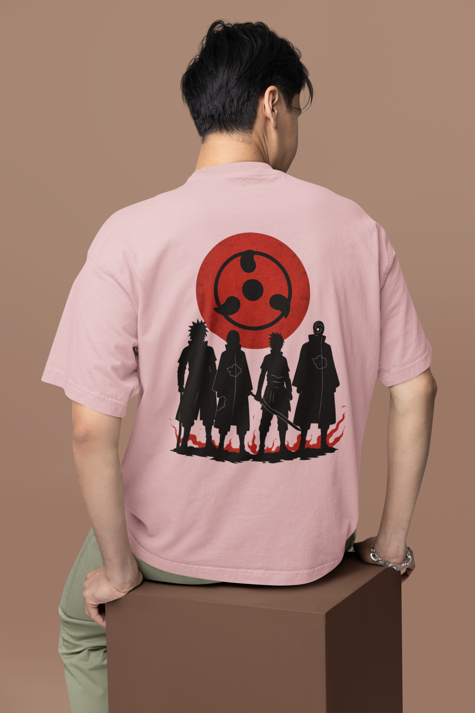 Eyes of the Uchiha Sharingan Oversized Tee | Mist & Cozy