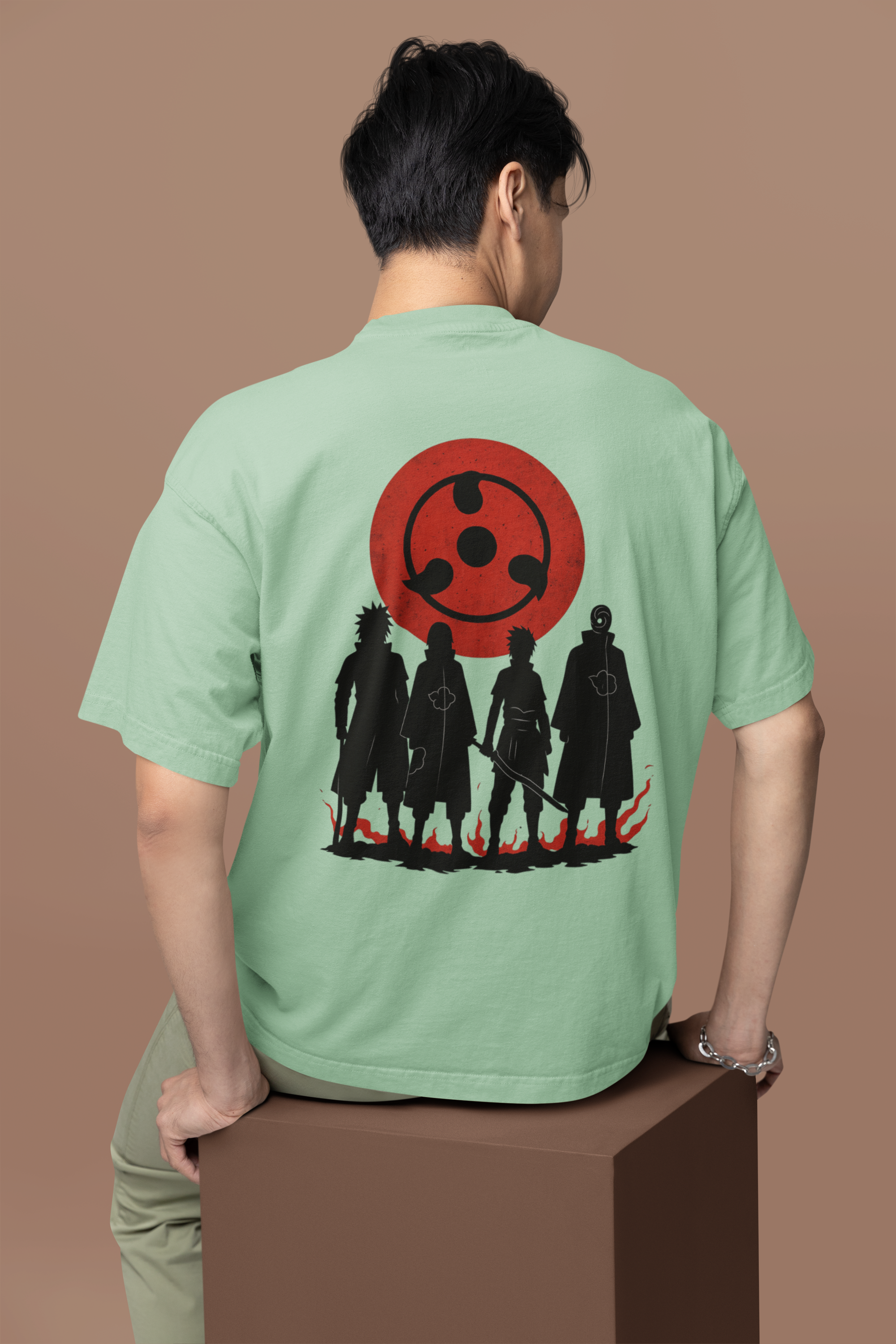 Eyes of the Uchiha Sharingan Oversized Tee | Mist & Cozy