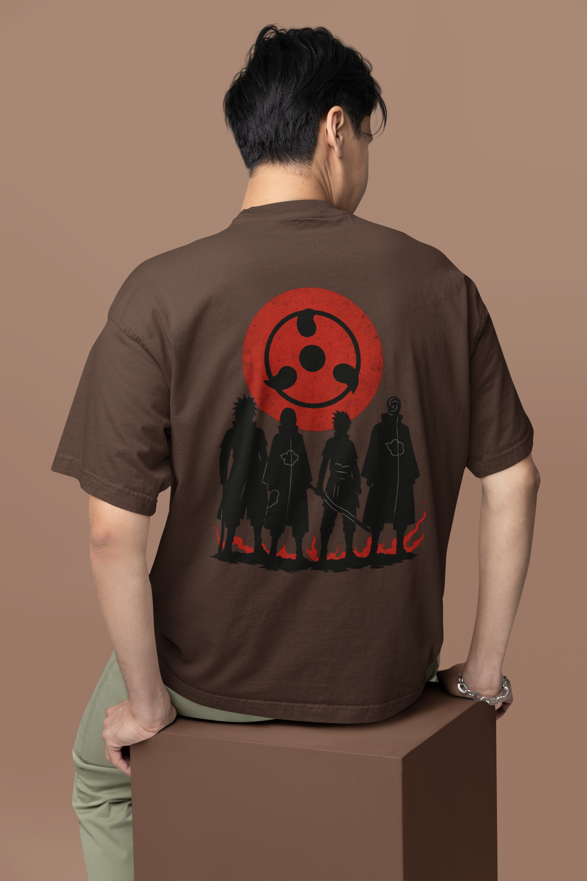 Eyes of the Uchiha Sharingan Oversized Tee | Mist & Cozy