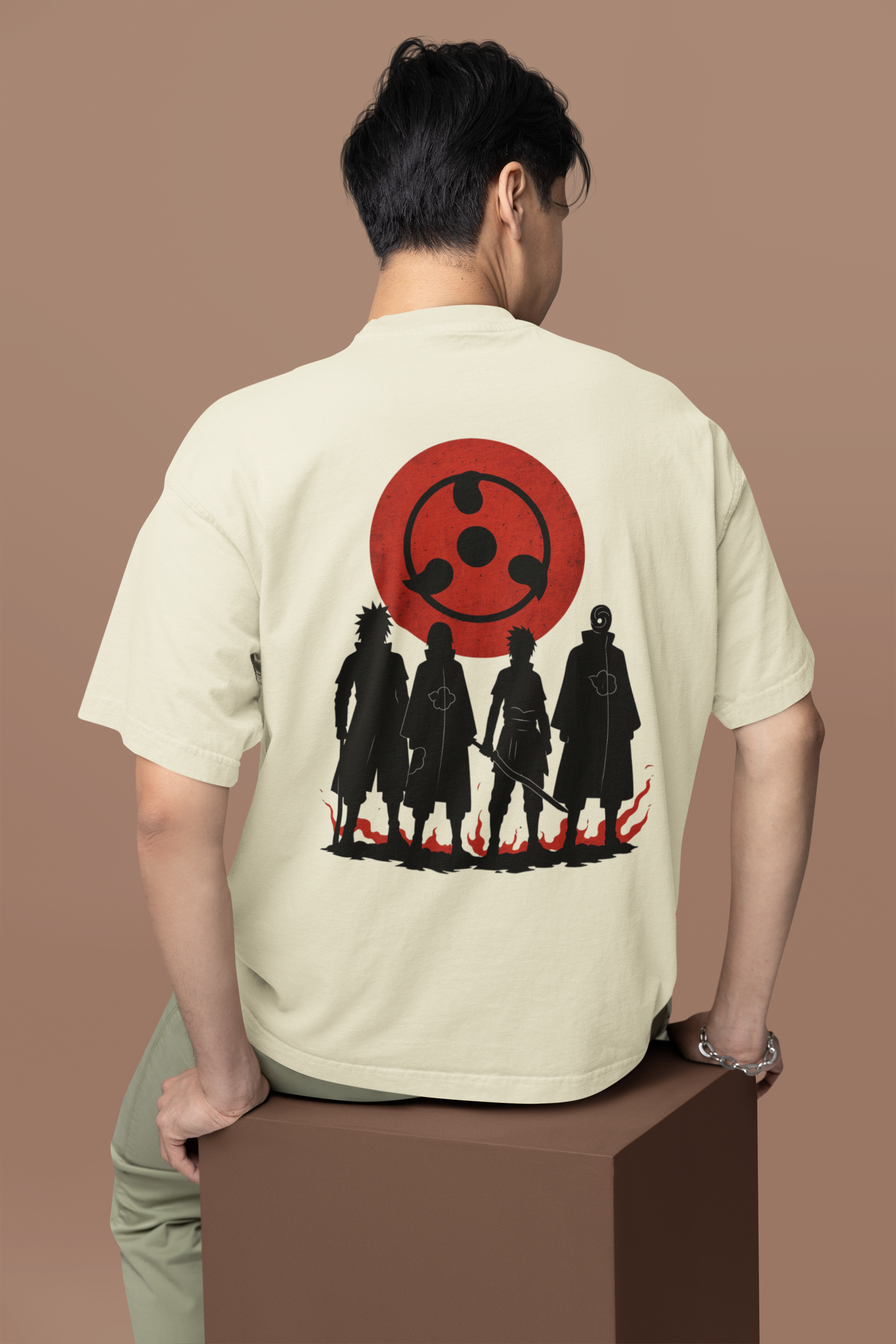 Eyes of the Uchiha Sharingan Oversized Tee | Mist & Cozy