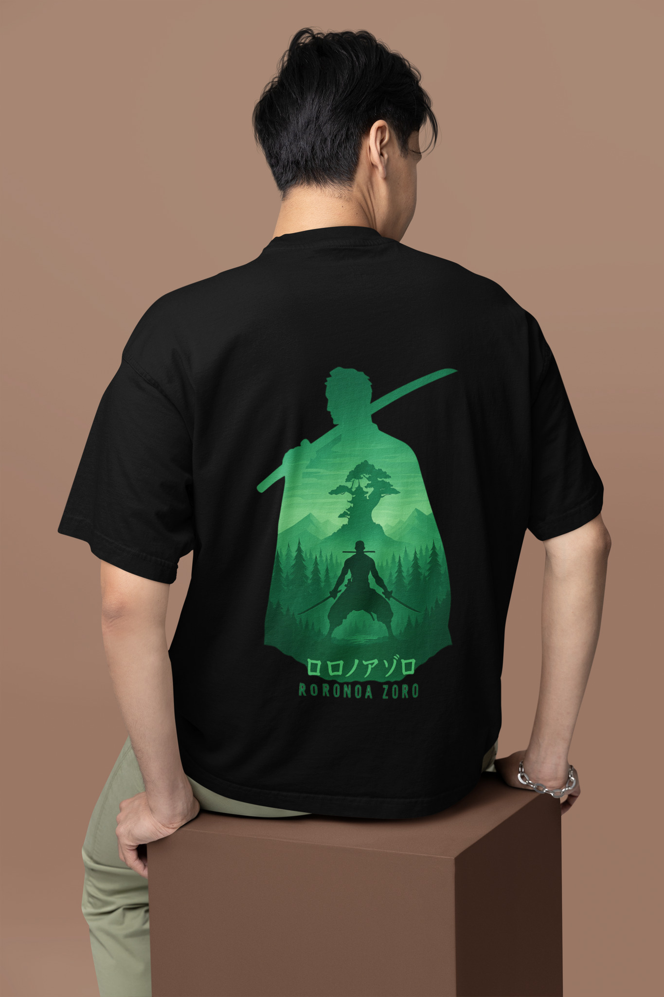 No Regrets Zoro Oversized Graphic Tee | Mist & Cozy