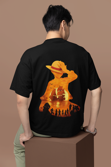 Pirate Legacy Straw Hat Crew Oversized Tee | Mist & Cozy