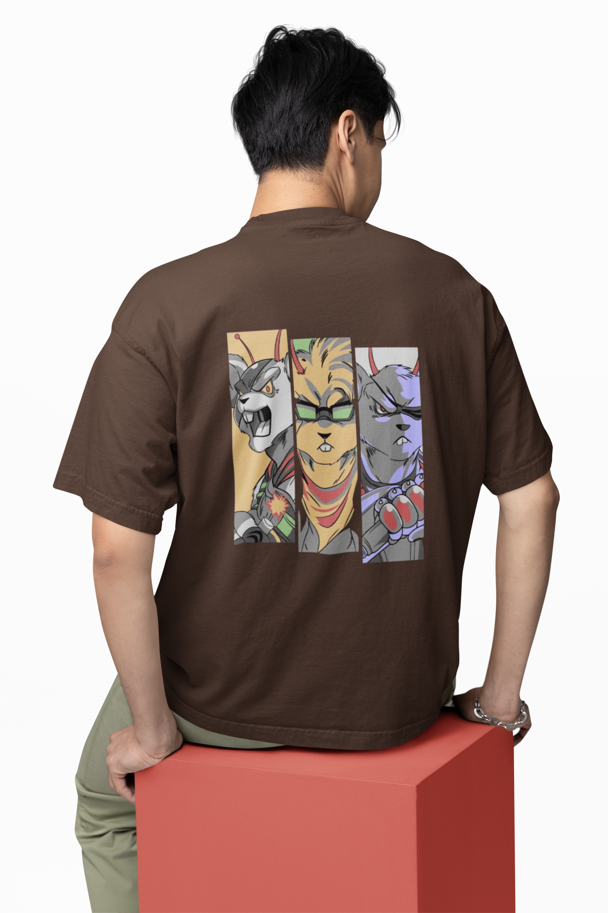 Hunt Mode Animal Warriors Oversized Tee | Mist & Cozy - Mist & Cozy