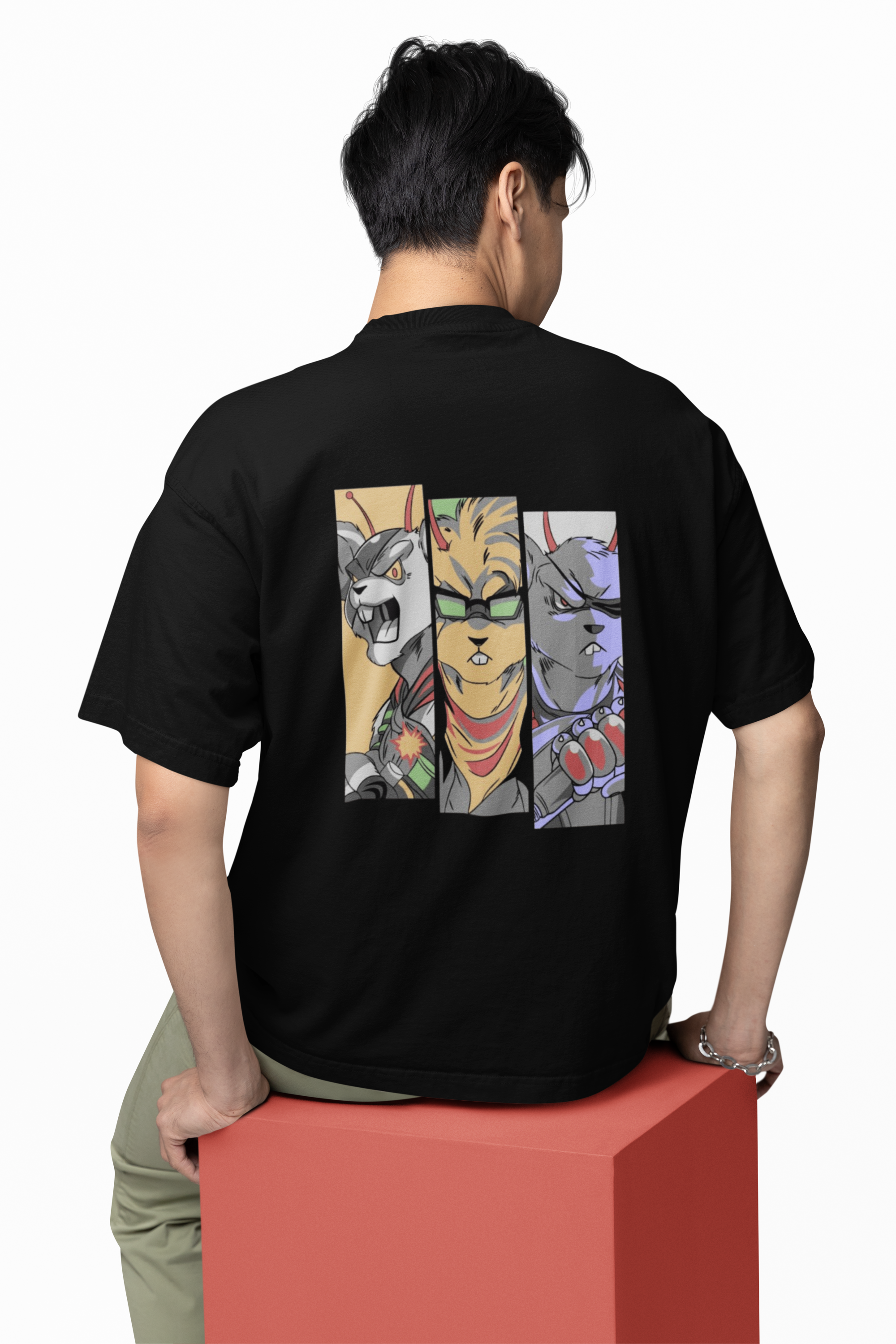 Hunt Mode Animal Warriors Oversized Tee | Mist & Cozy - Mist & Cozy