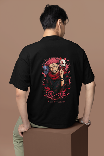 King of Curses Sukuna’s Reign Oversized Tee | Mist & Cozy