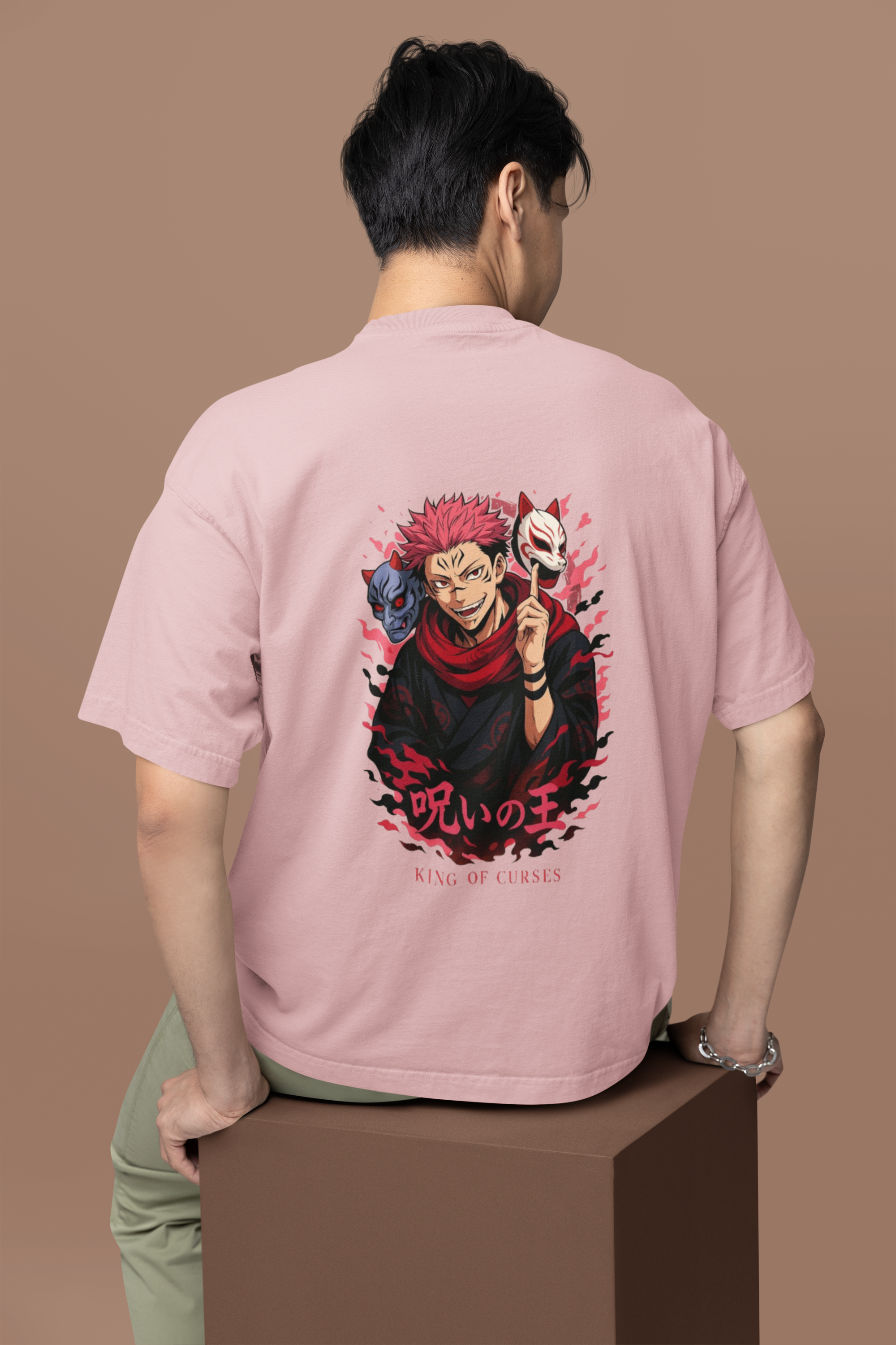 King of Curses Sukuna’s Reign Oversized Tee | Mist & Cozy