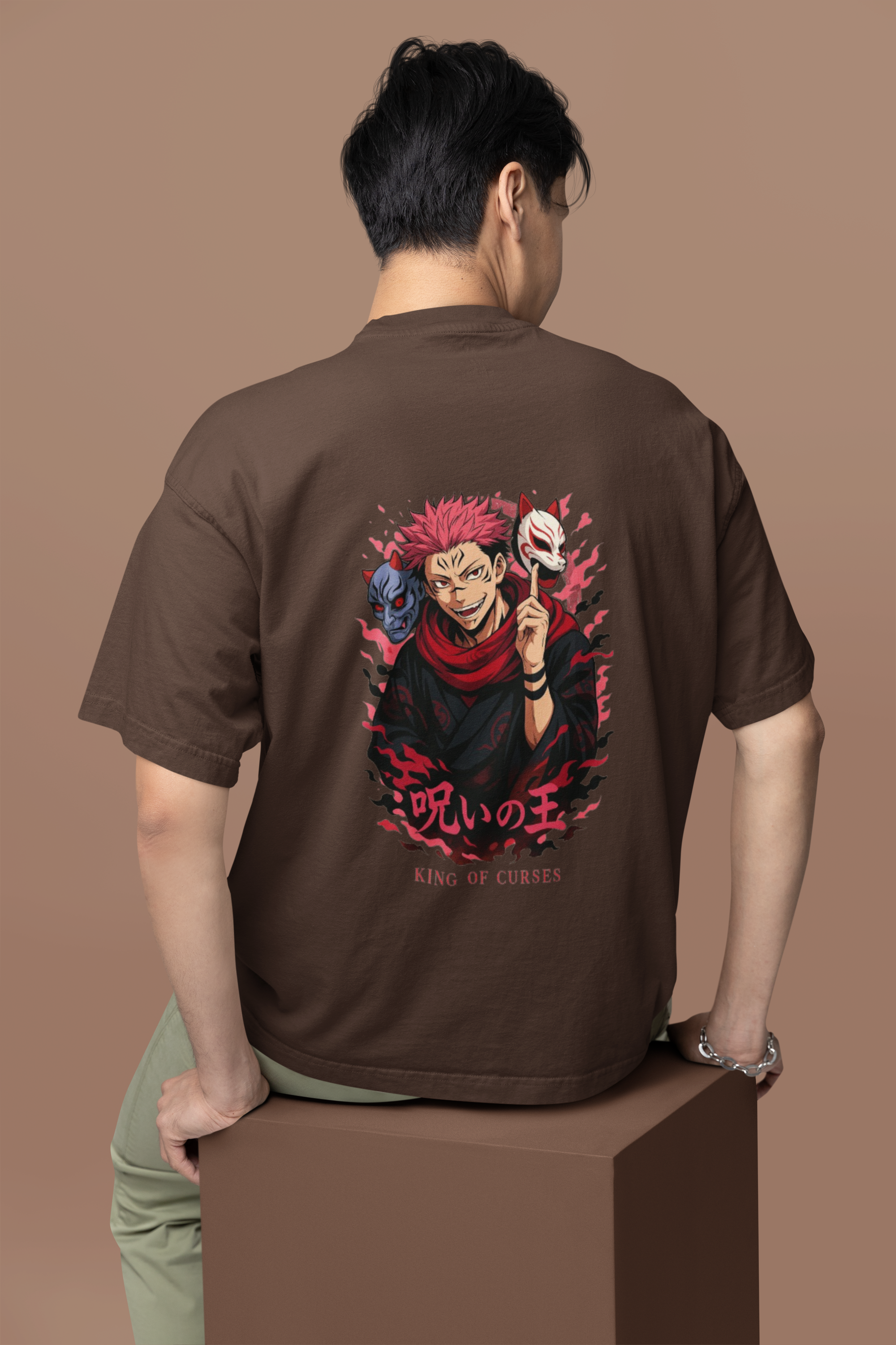 King of Curses Sukuna’s Reign Oversized Tee | Mist & Cozy